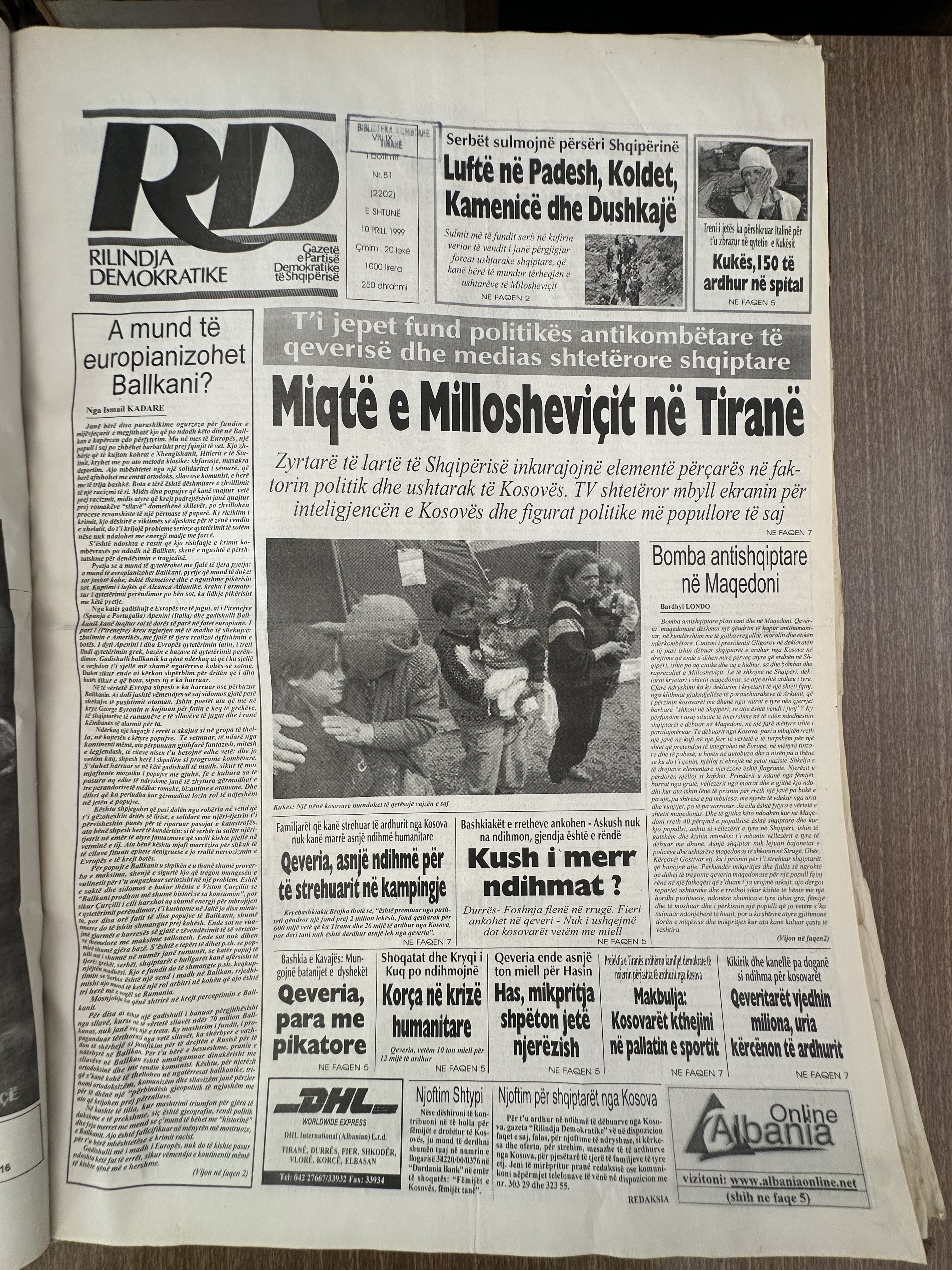 Rilindja Demokratike 1999-04-10