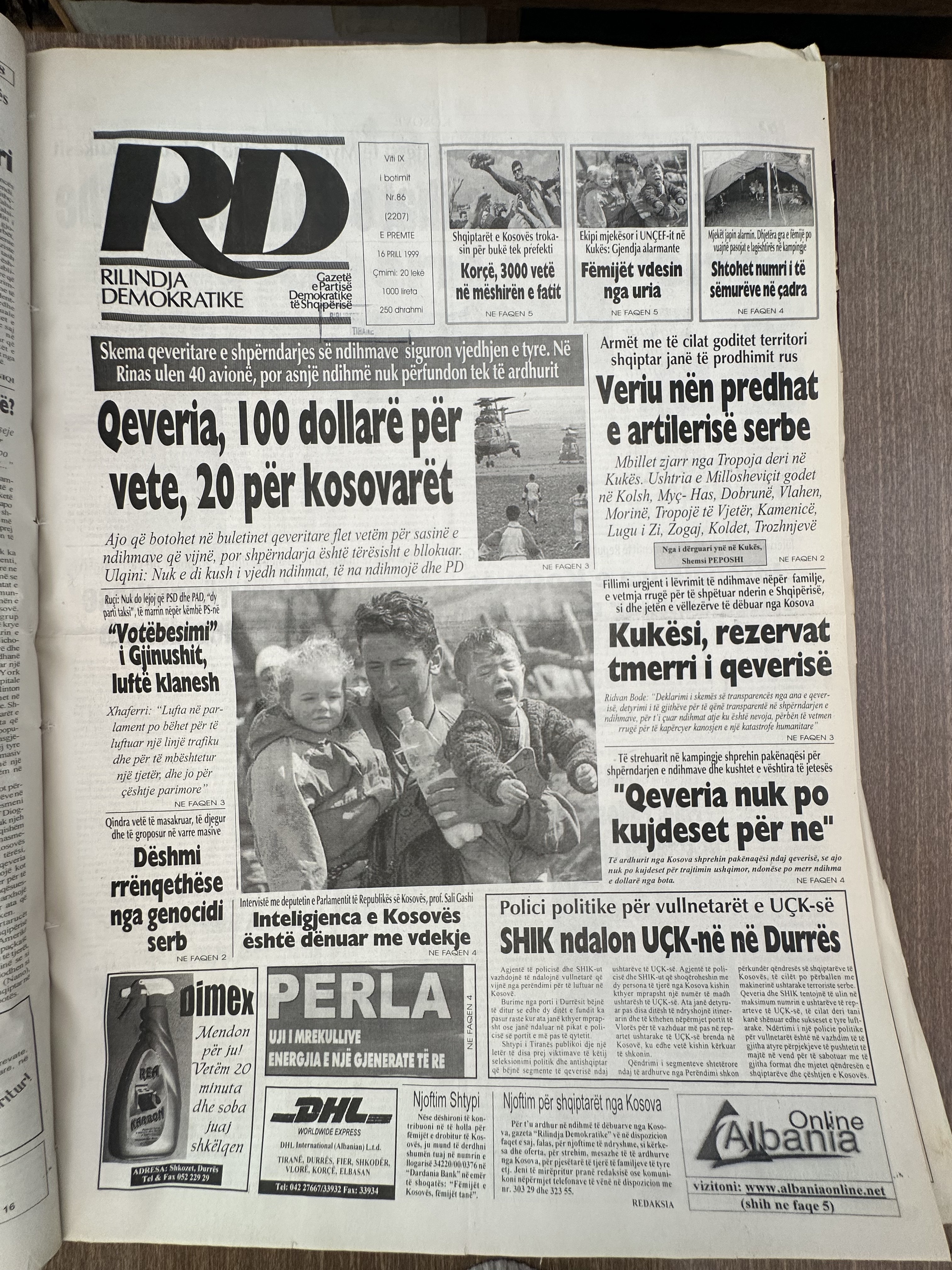 Rilindja Demokratike 1999-04-16