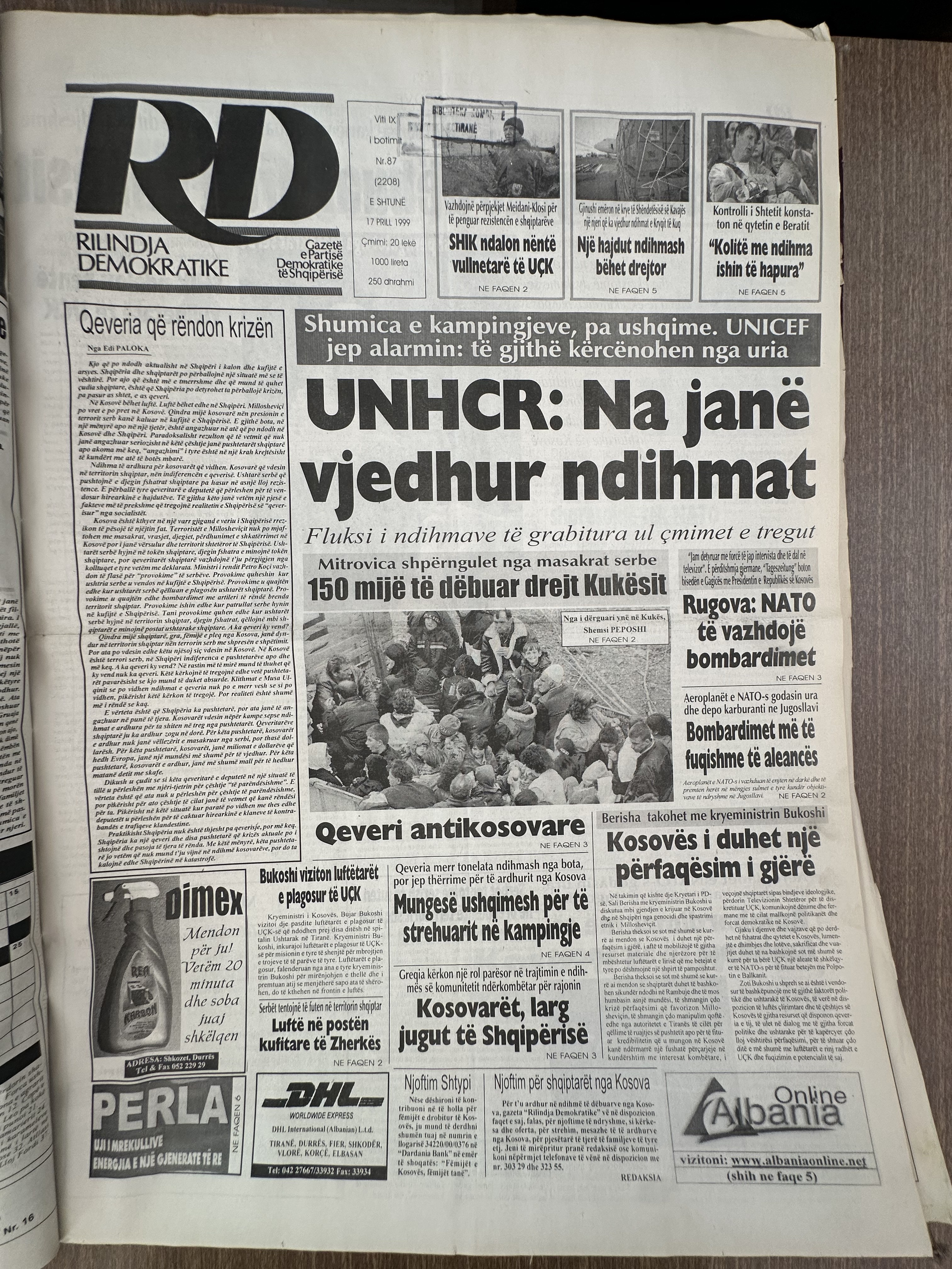 Rilindja Demokratike 1999-04-17