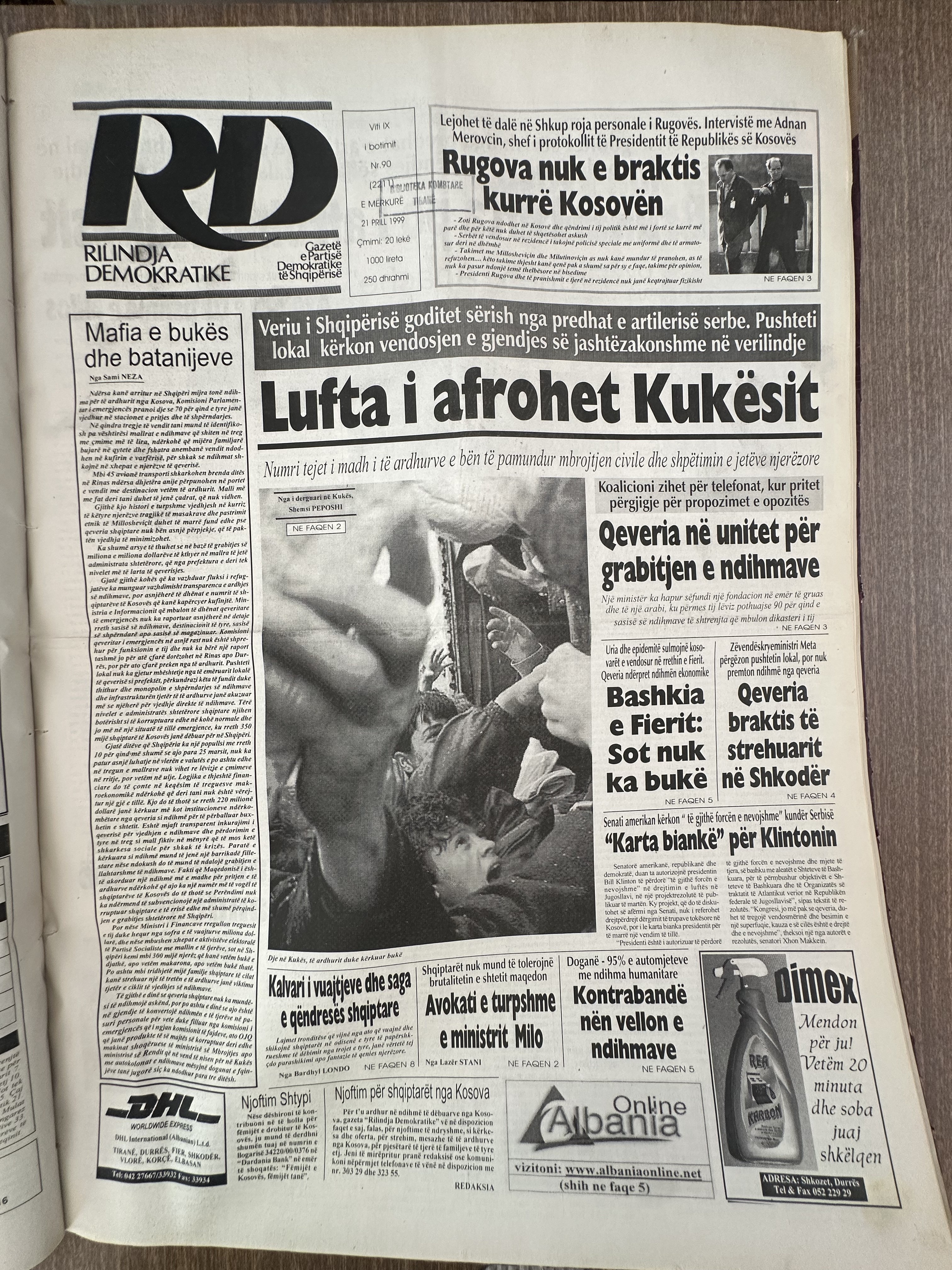 Rilindja Demokratike 1999-04-21