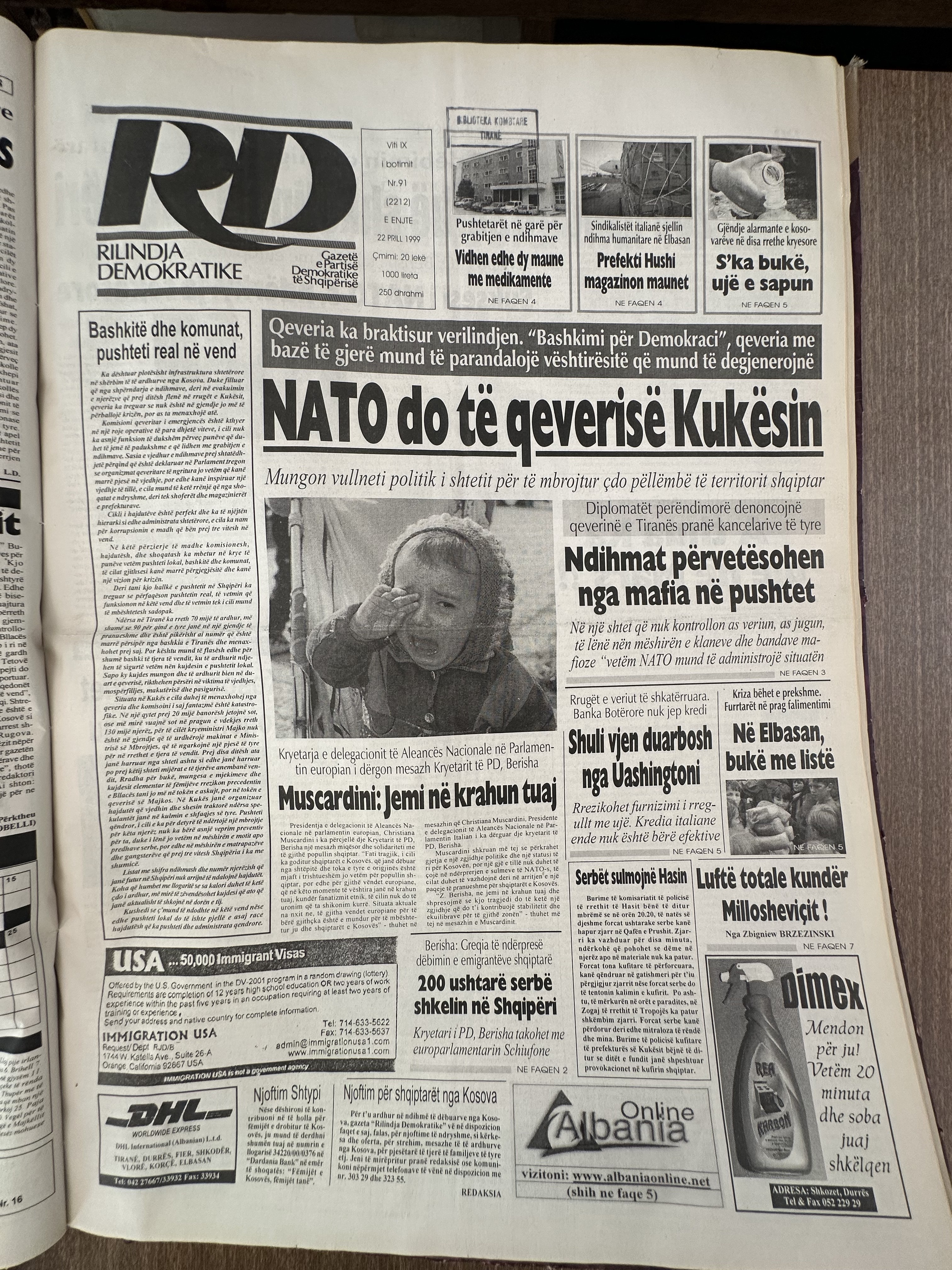 Rilindja Demokratike 1999-04-22