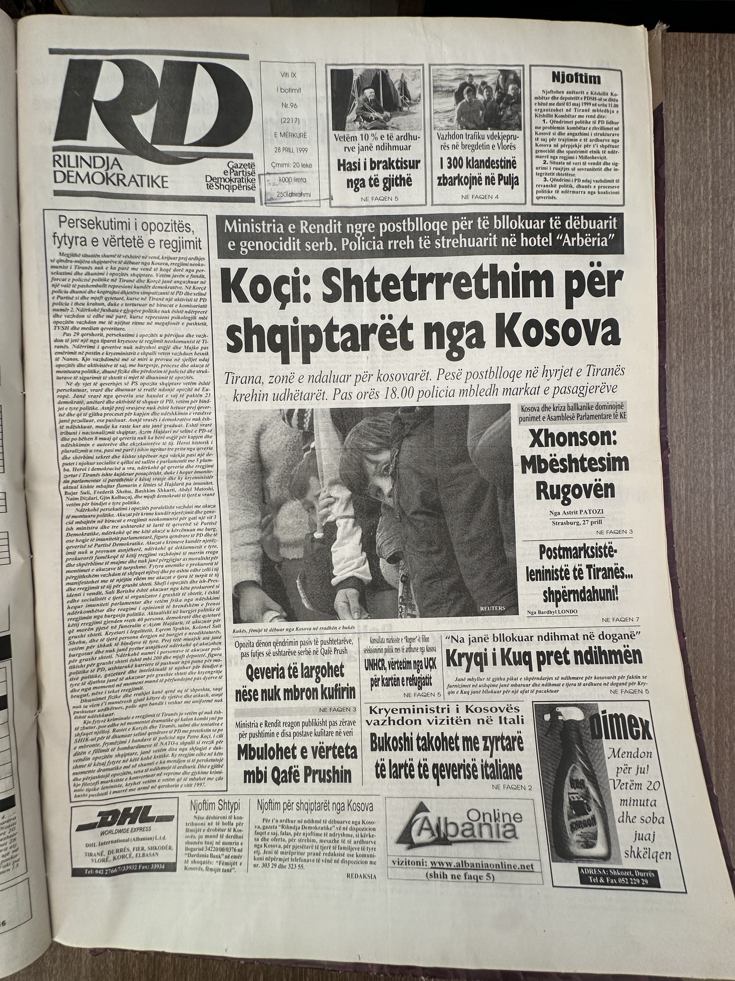 Rilindja Demokratike 1999-04-28