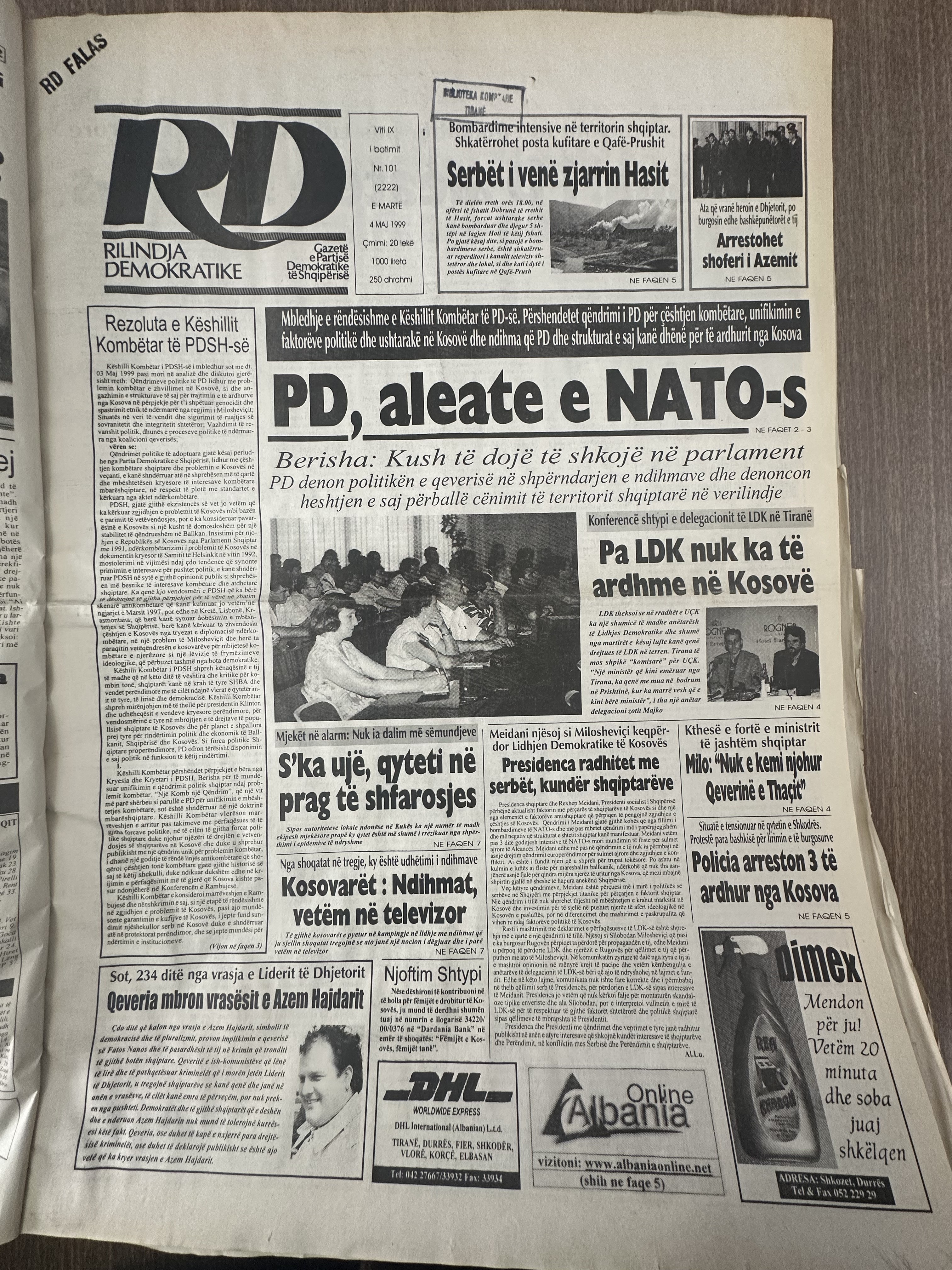 Rilindja Demokratike 1999-05-04