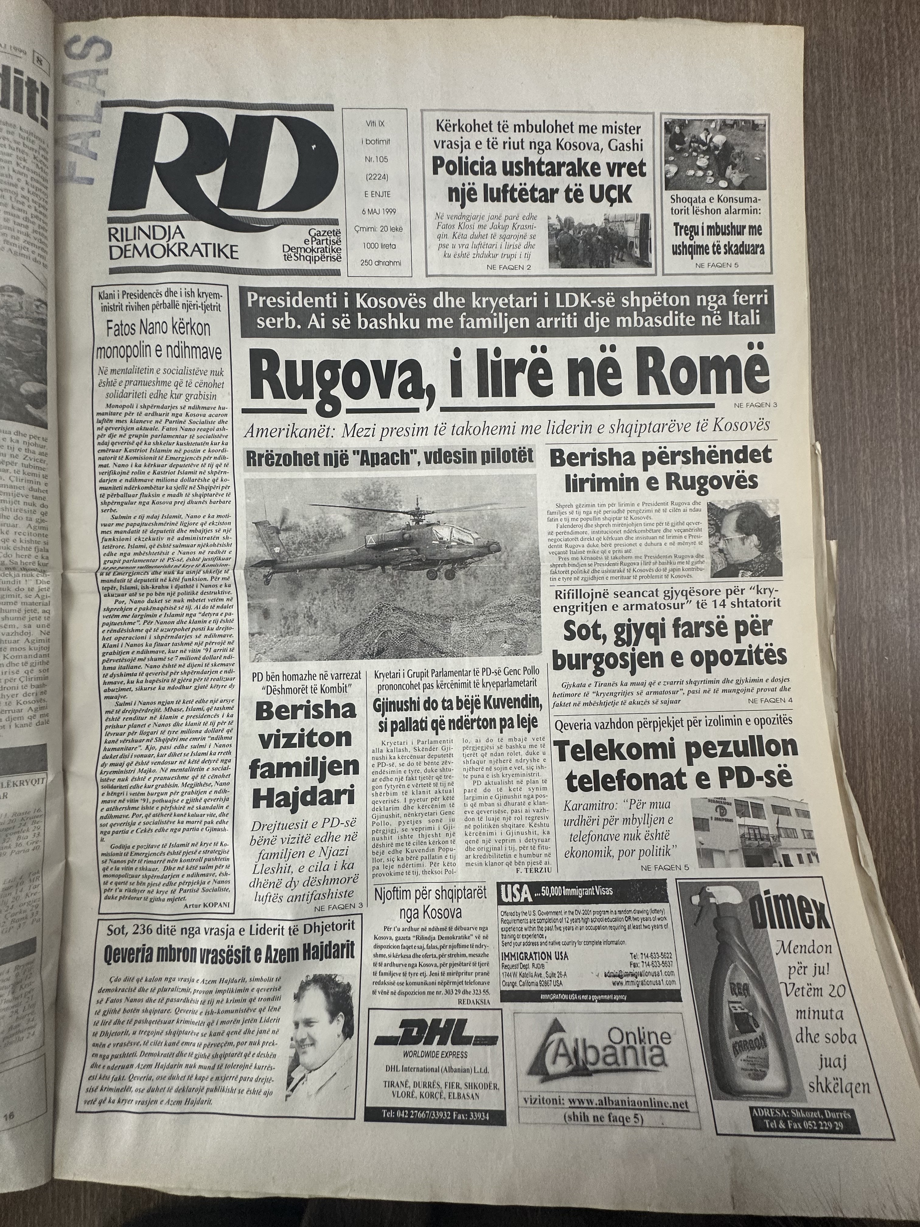 Rilindja Demokratike 1999-05-06