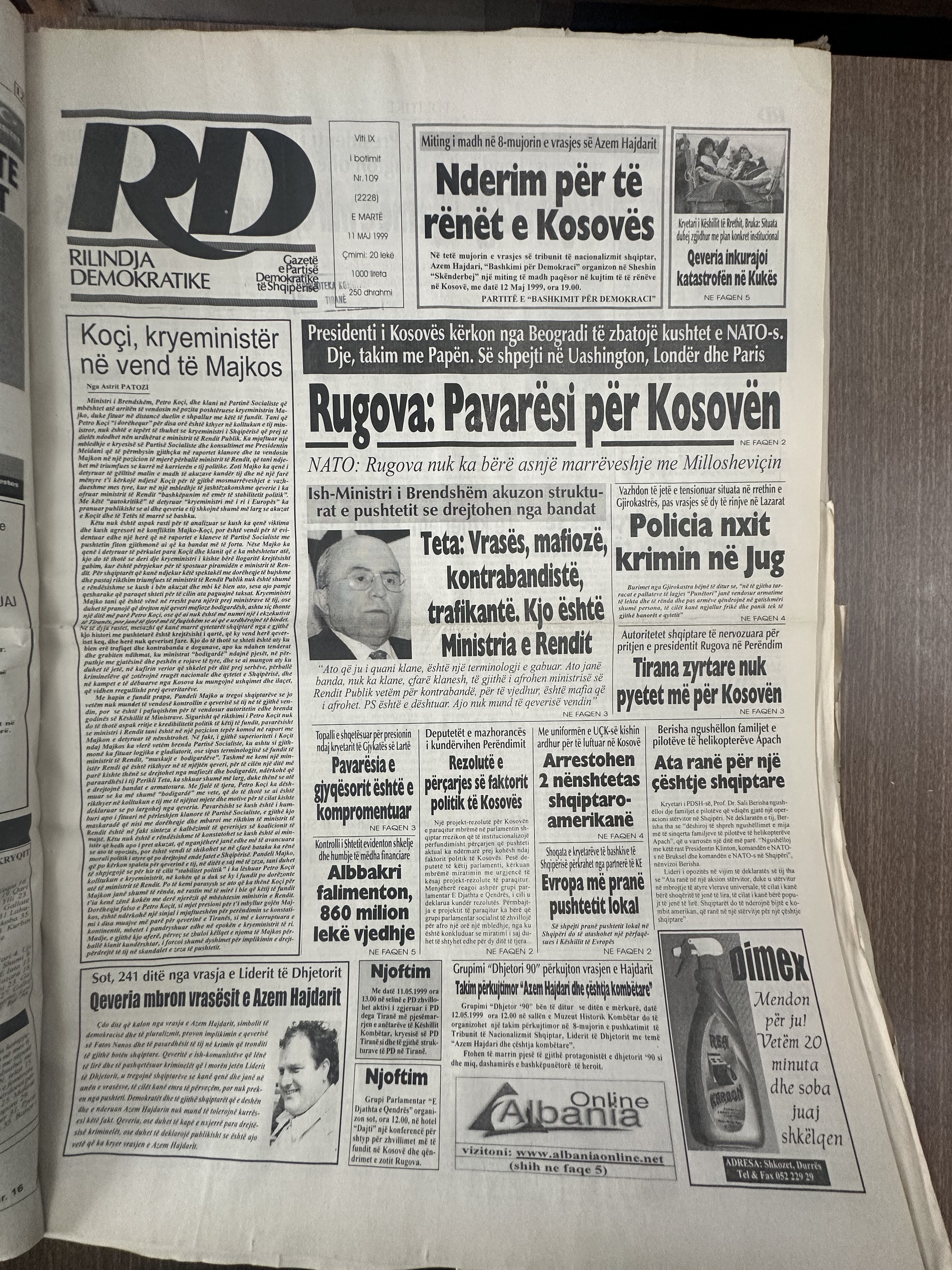 Rilindja Demokratike 1999-05-11