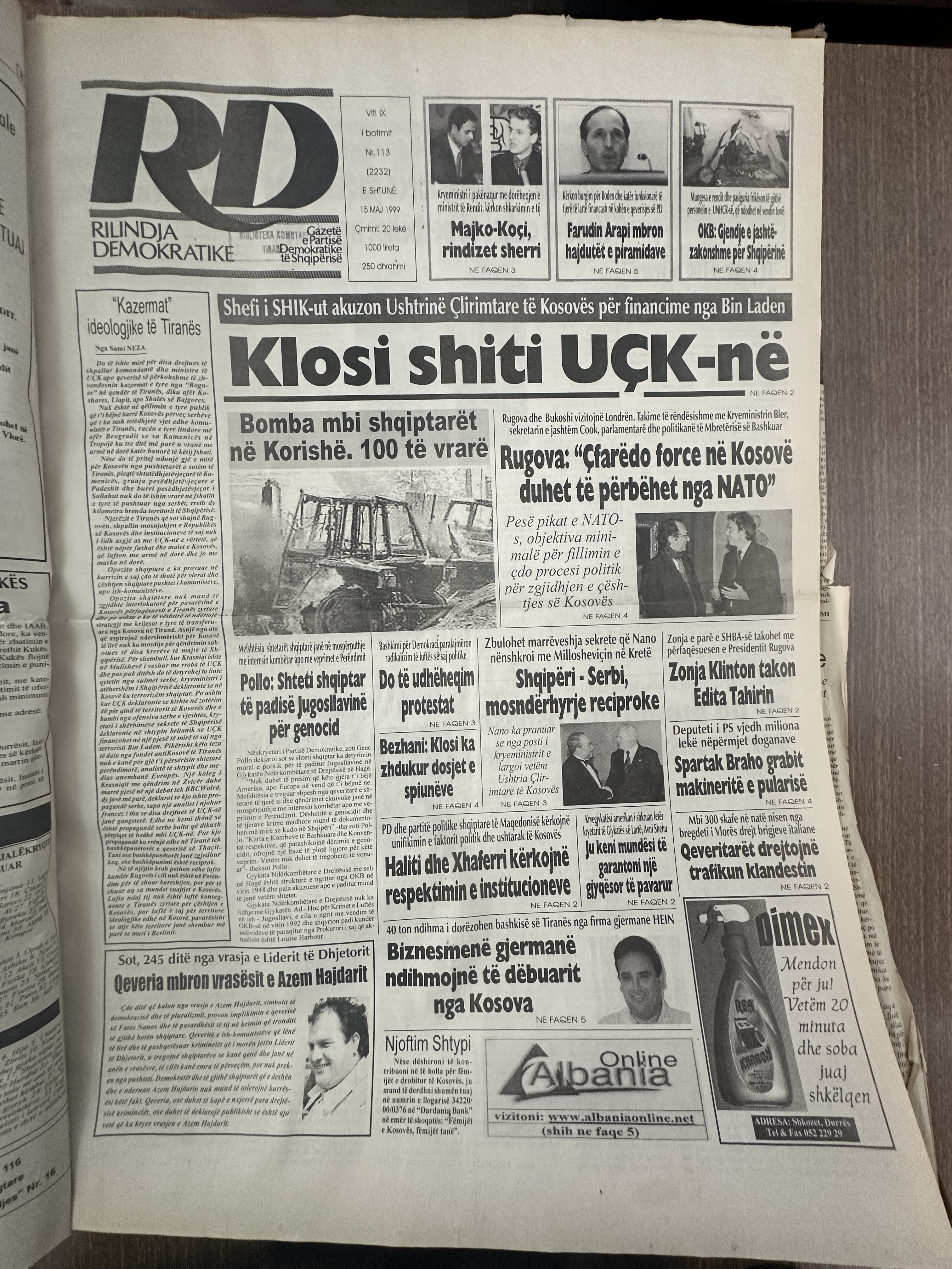 Rilindja Demokratike 1999-05-15