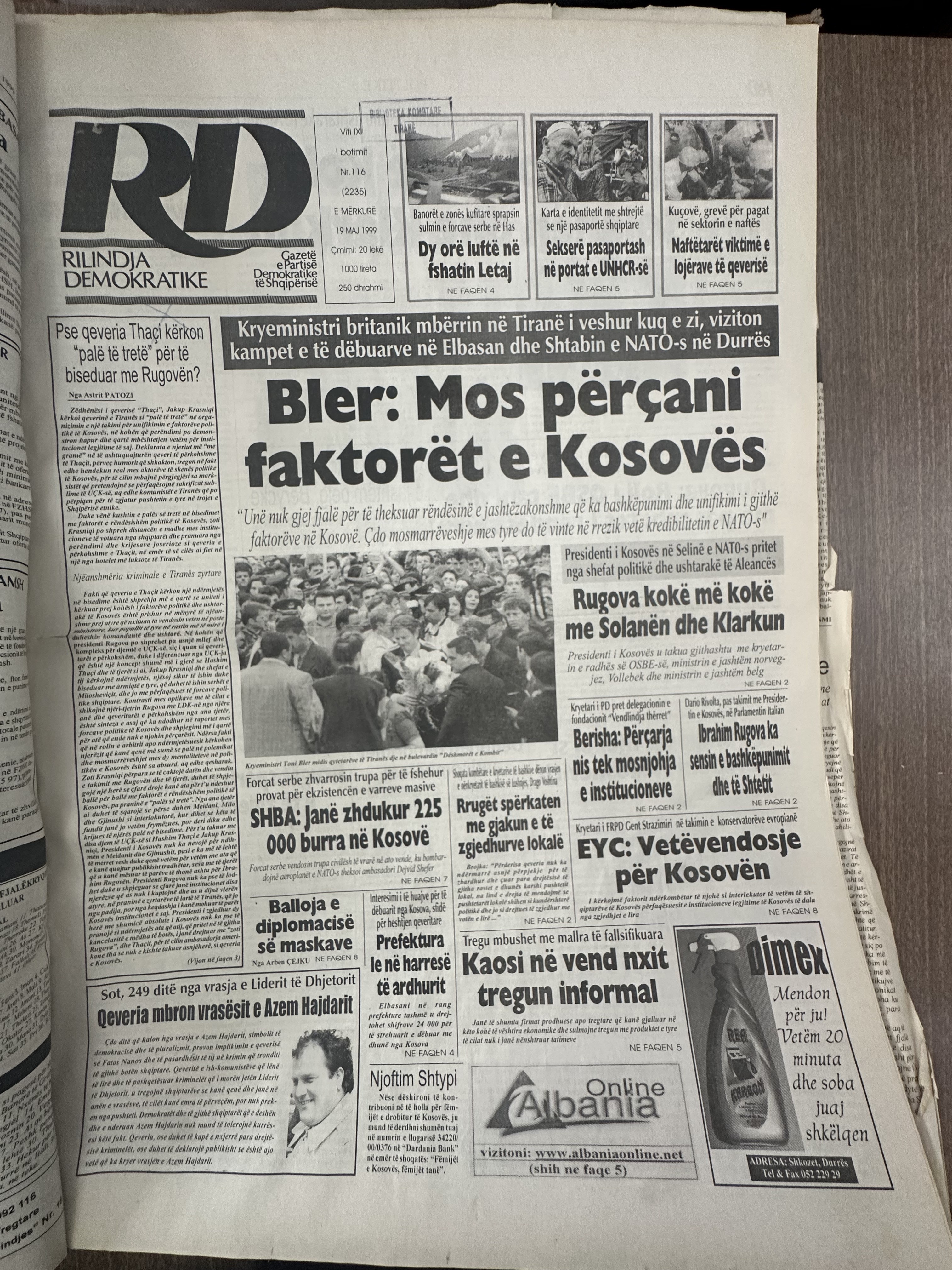 Rilindja Demokratike 1999-05-19