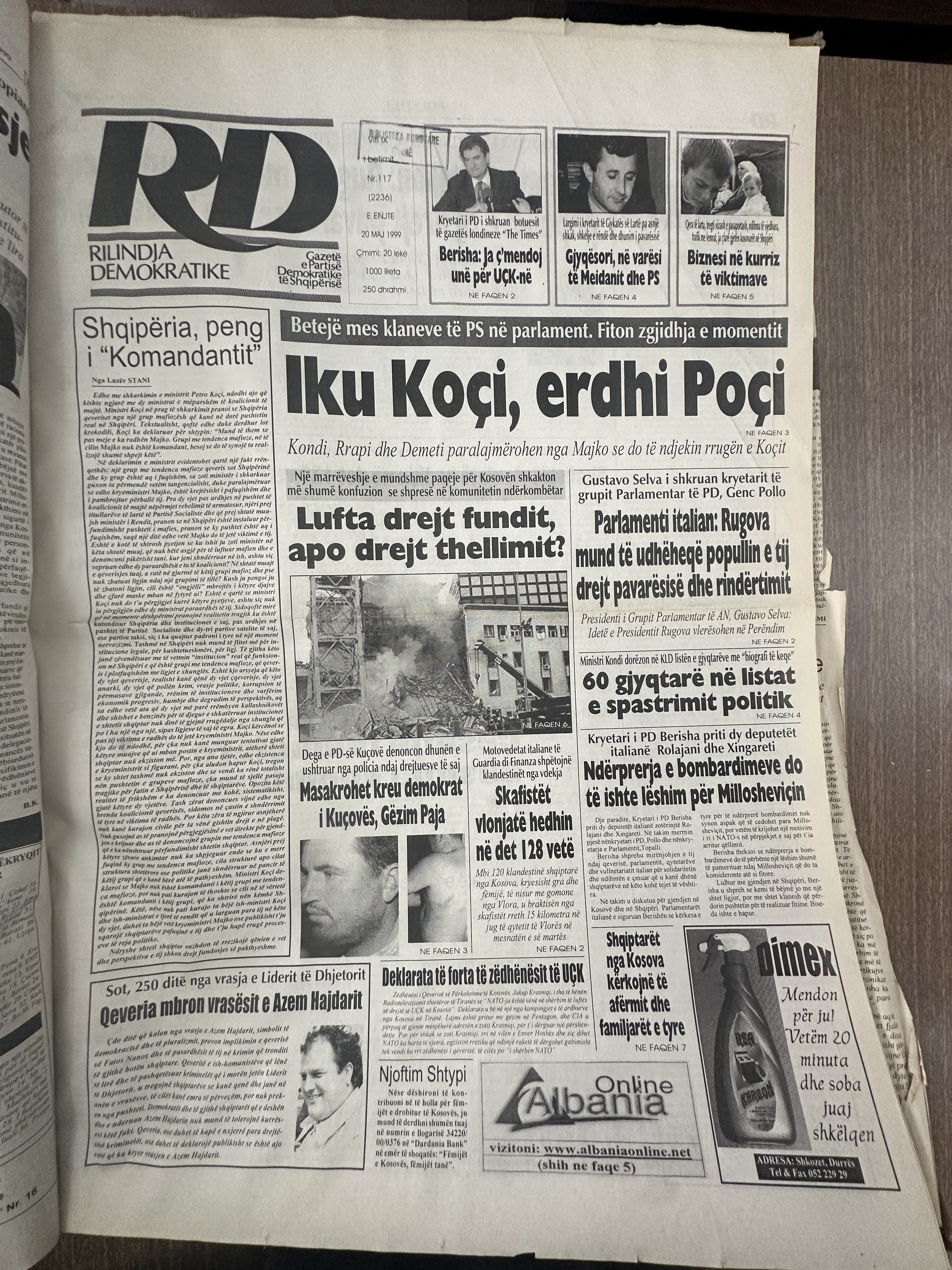 Rilindja Demokratike 1999-05-20
