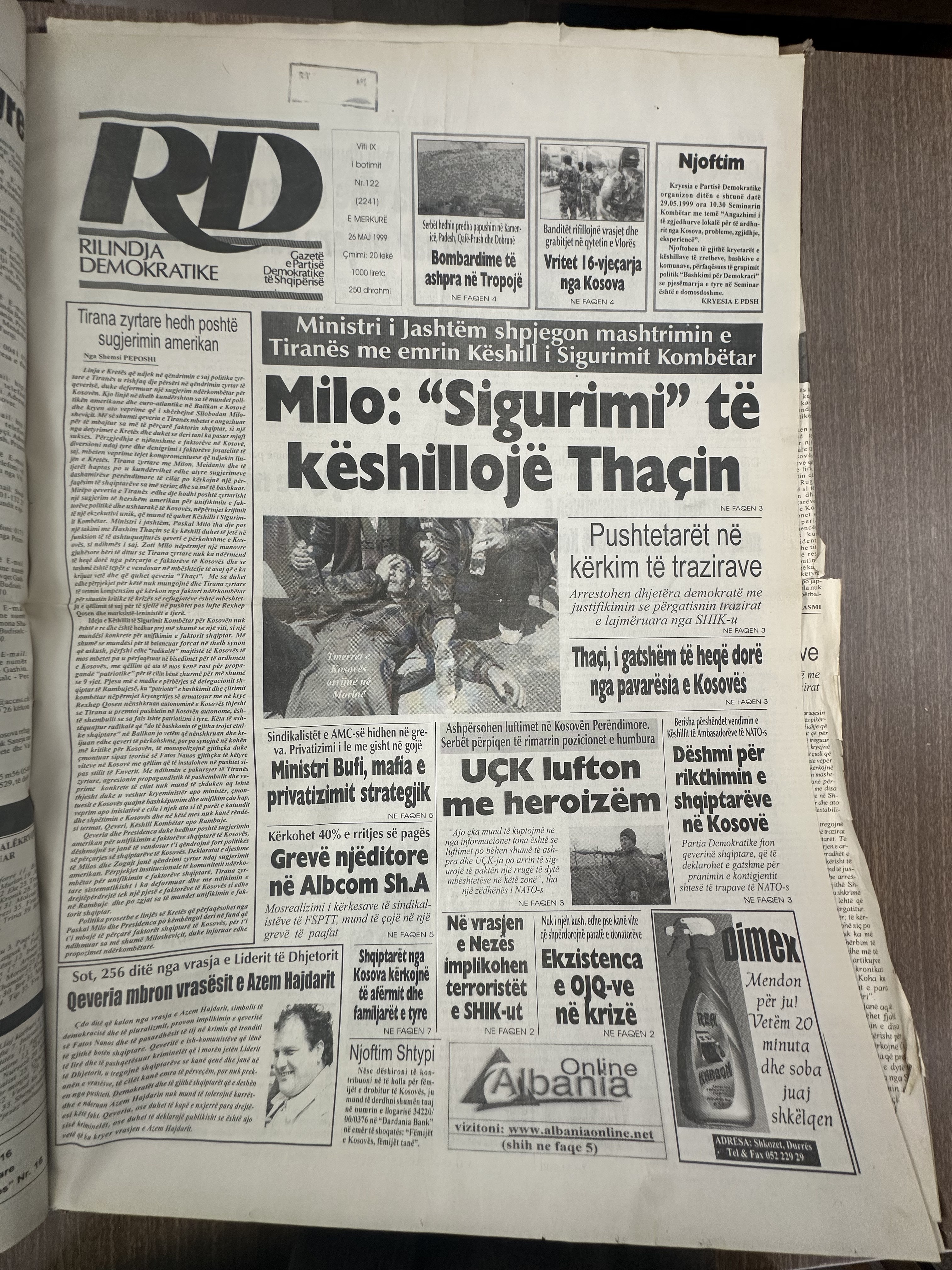 Rilindja Demokratike 1999-05-26