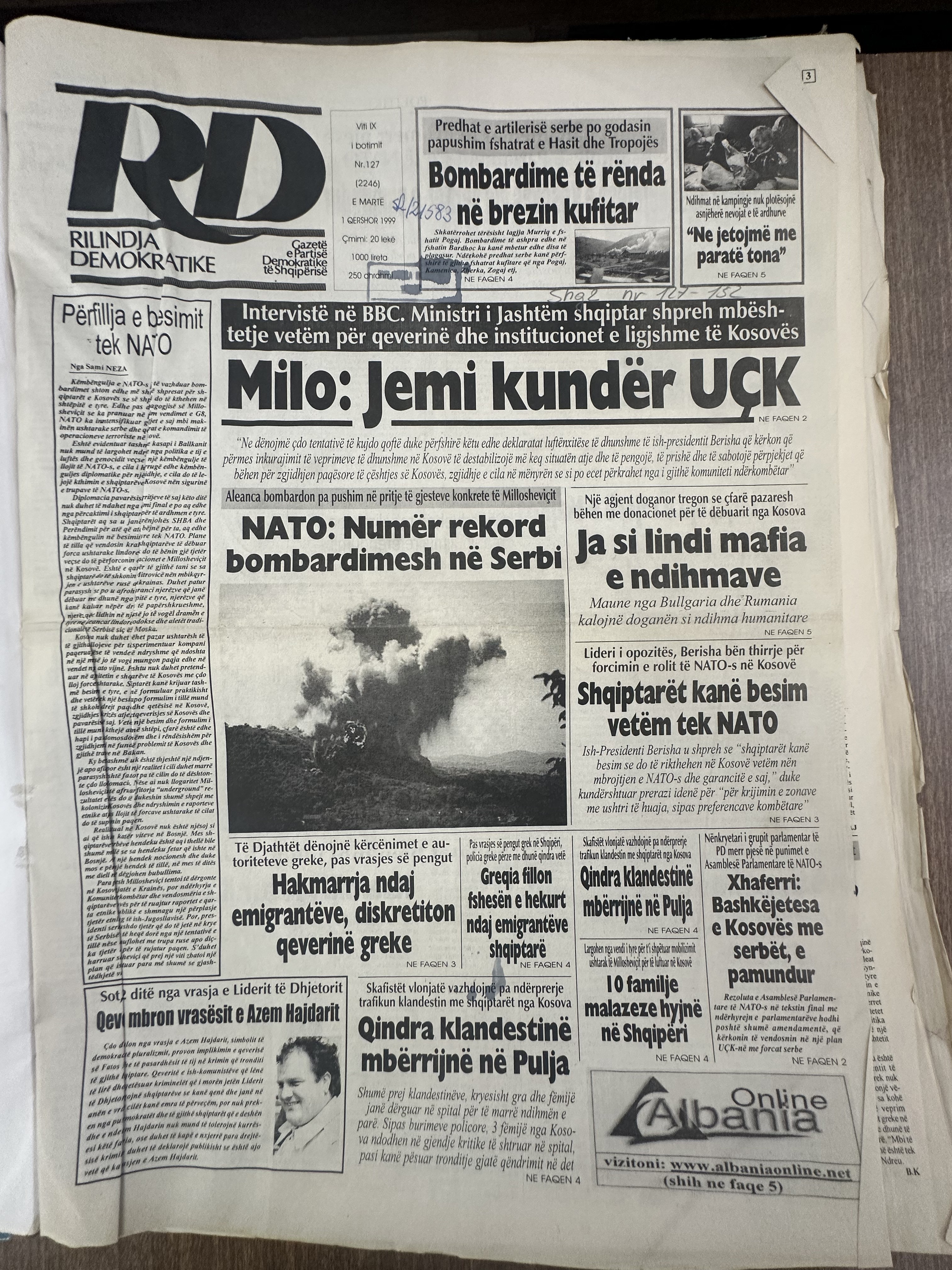 Rilindja Demokratike 1999-12-01