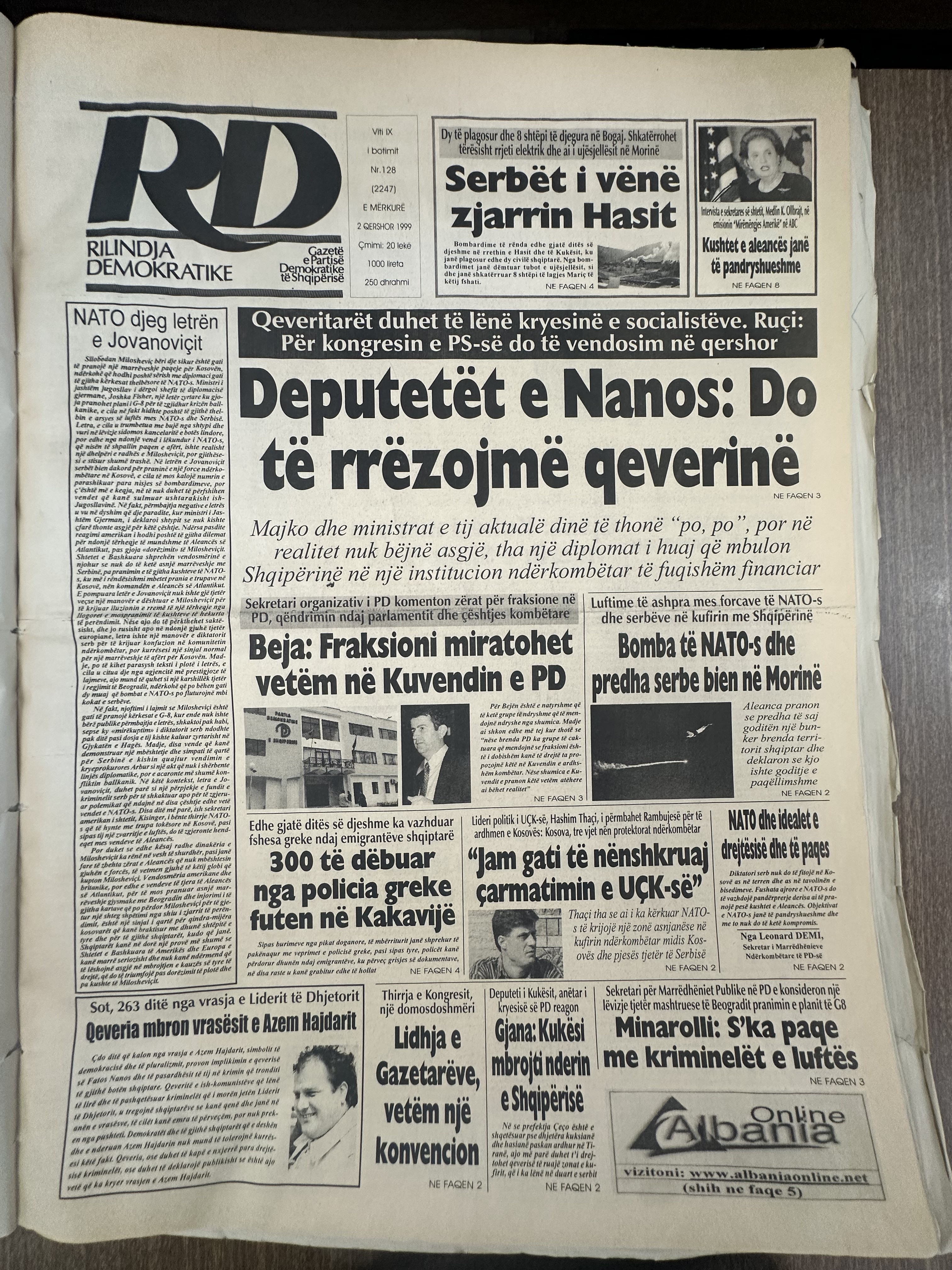 Rilindja Demokratike 1999-06-02