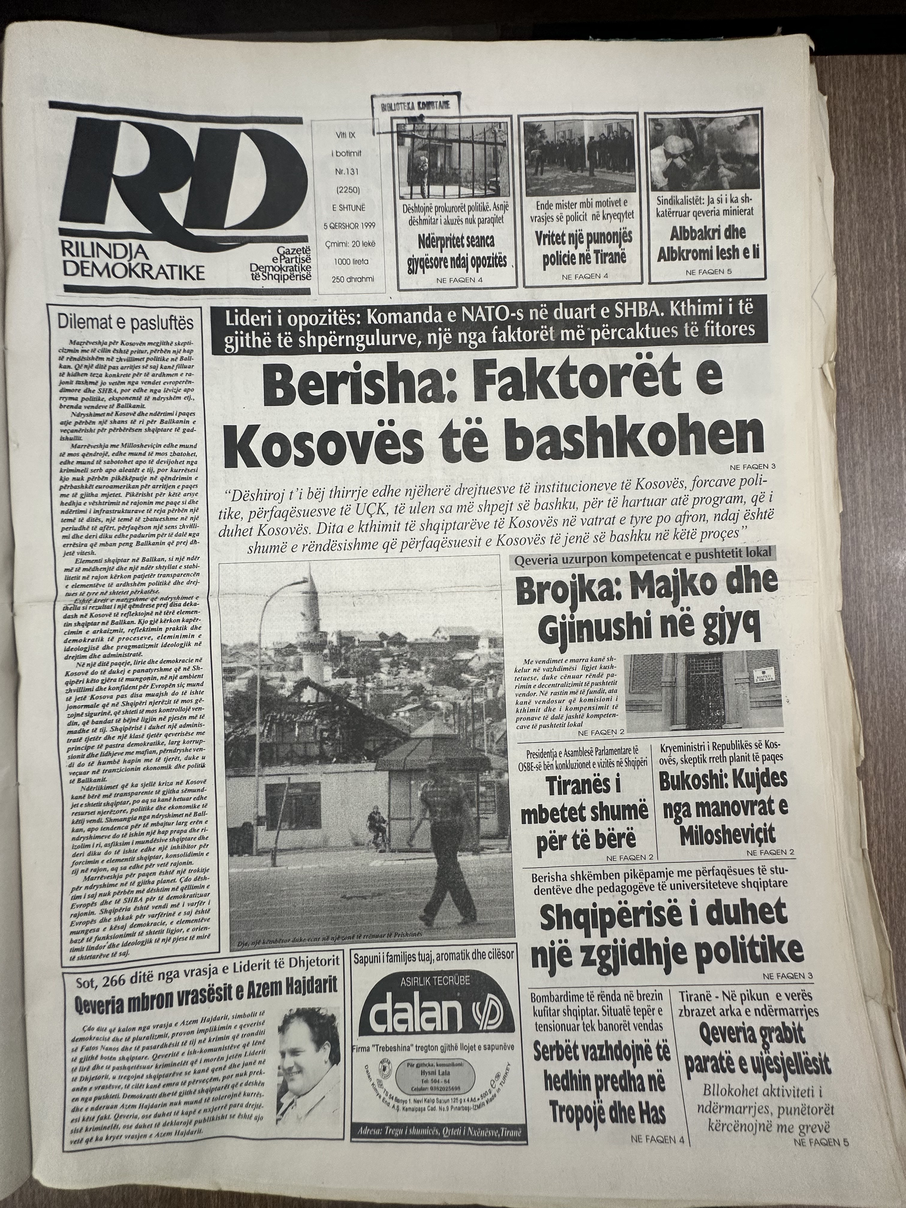 Rilindja Demokratike 1999-08-06