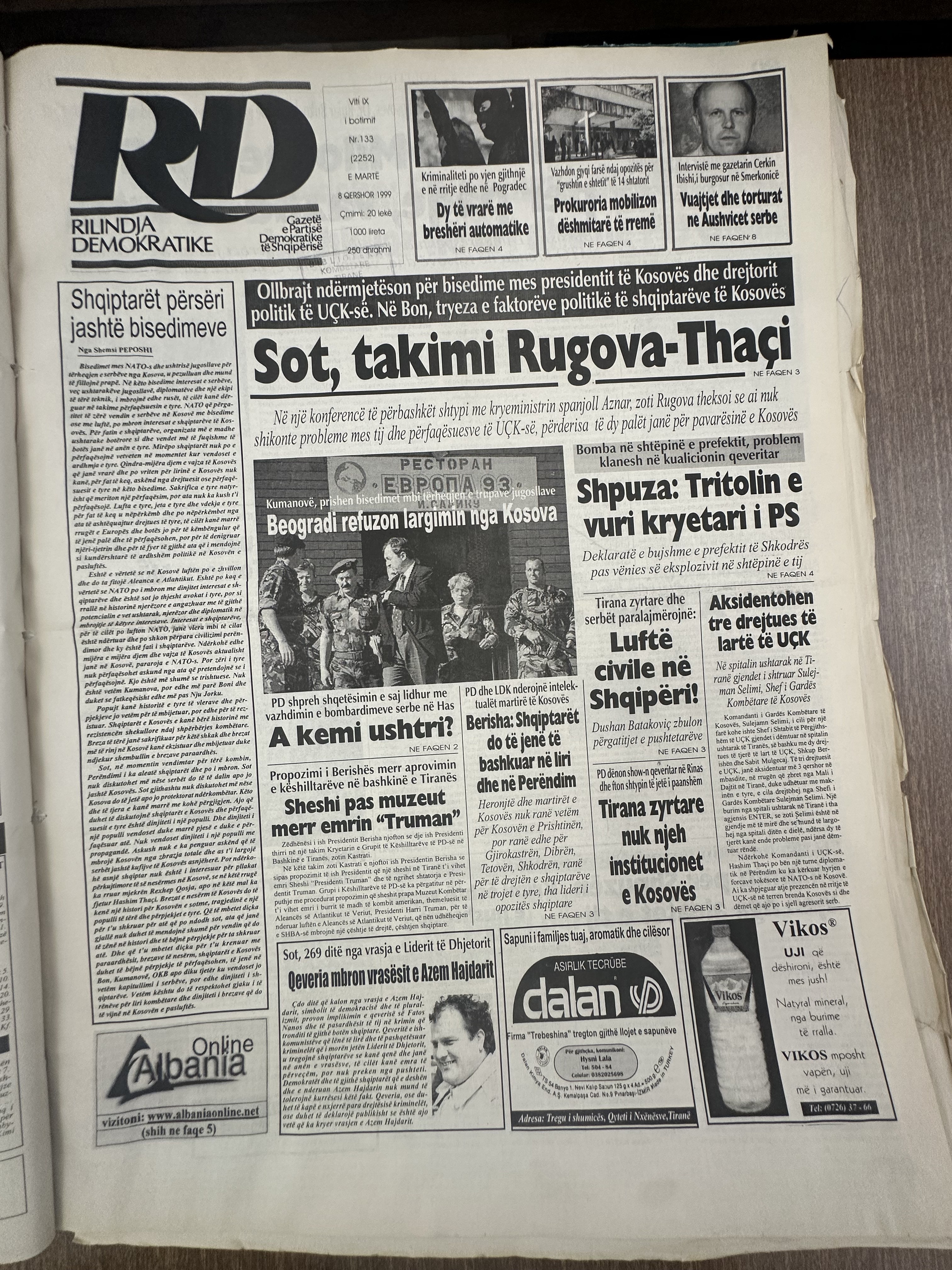 Rilindja Demokratike 1999-06-08
