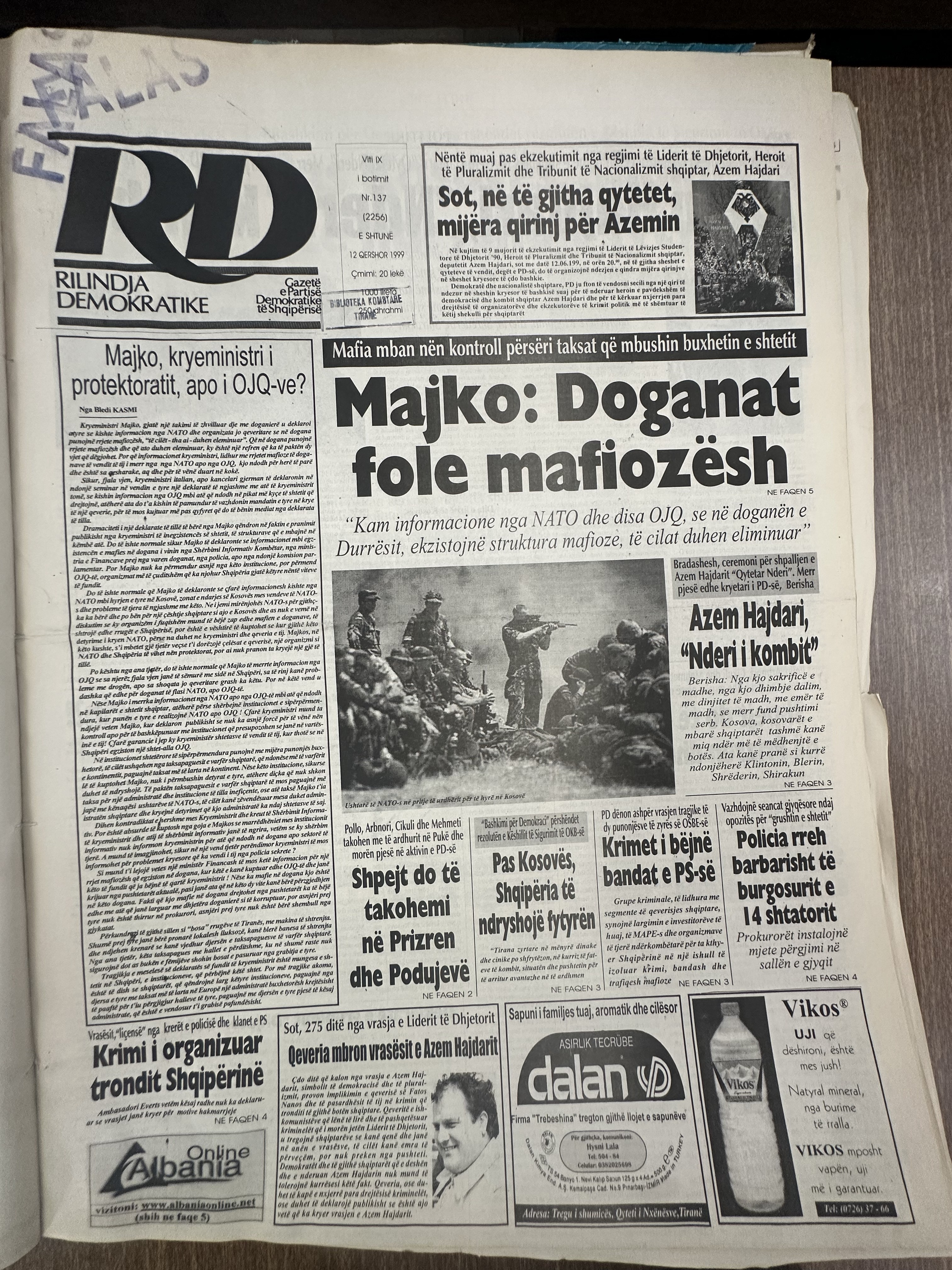 Rilindja Demokratike 1999-06-12