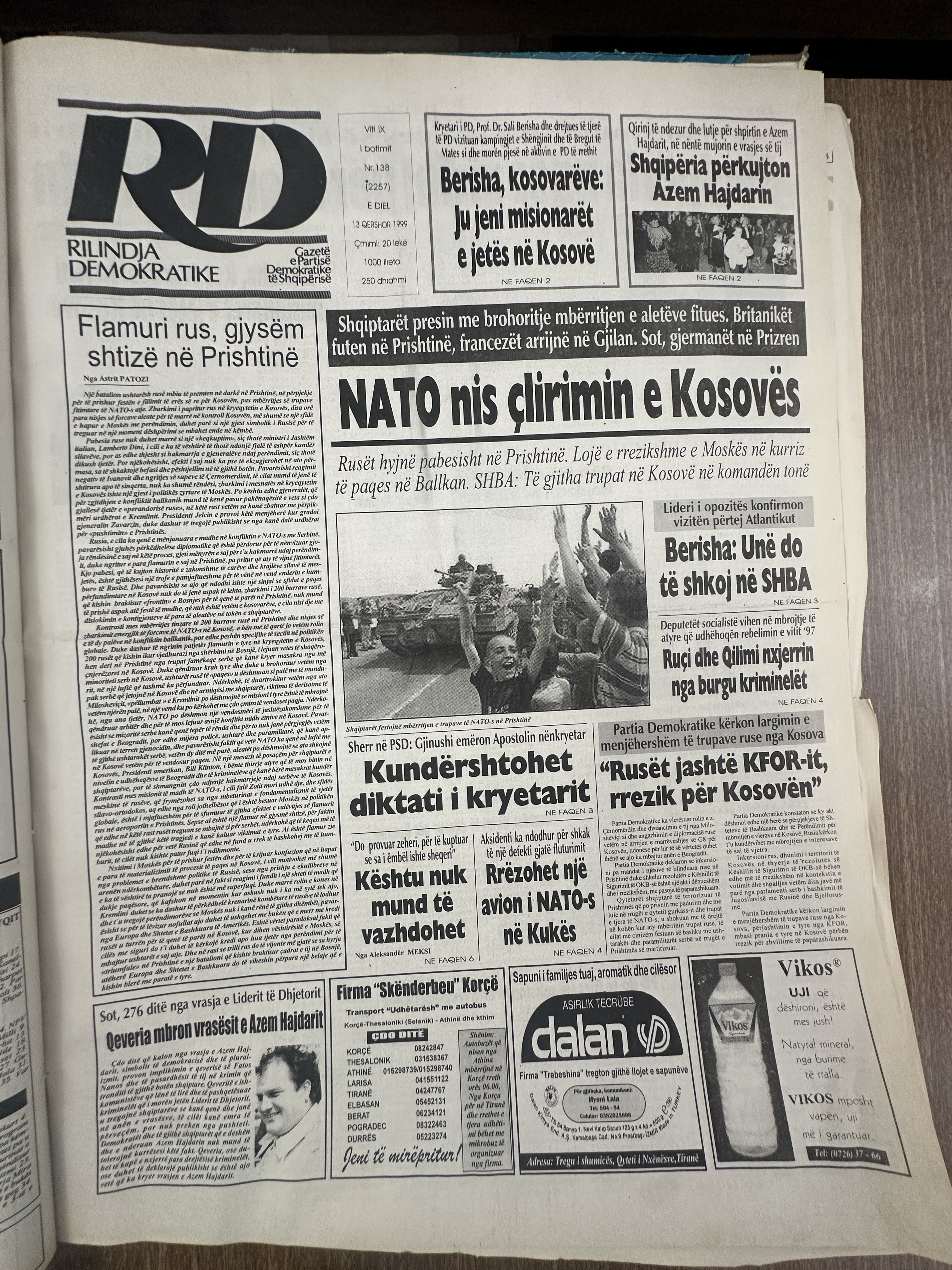 Rilindja Demokratike 1999-12-13