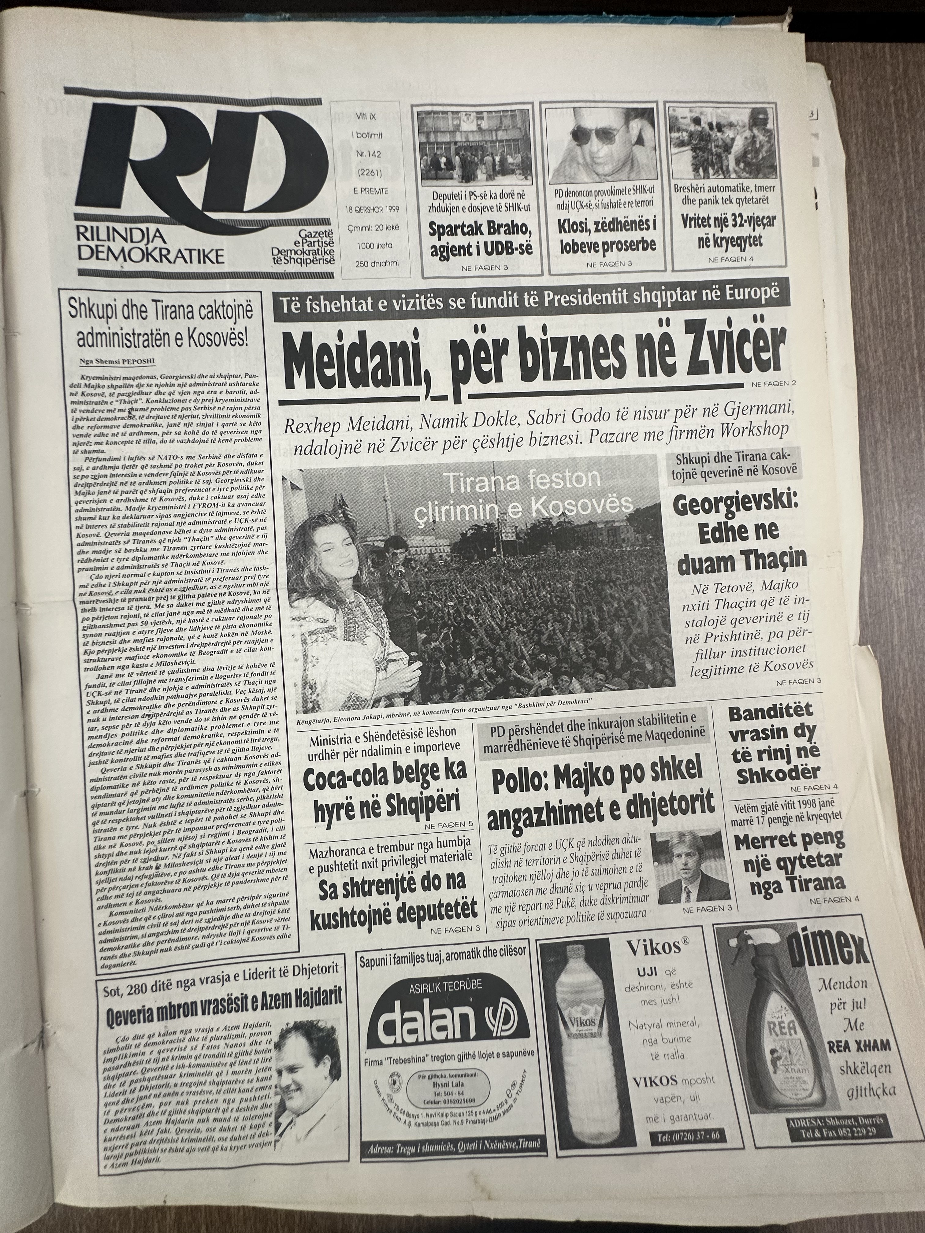 Rilindja Demokratike 1999-06-18