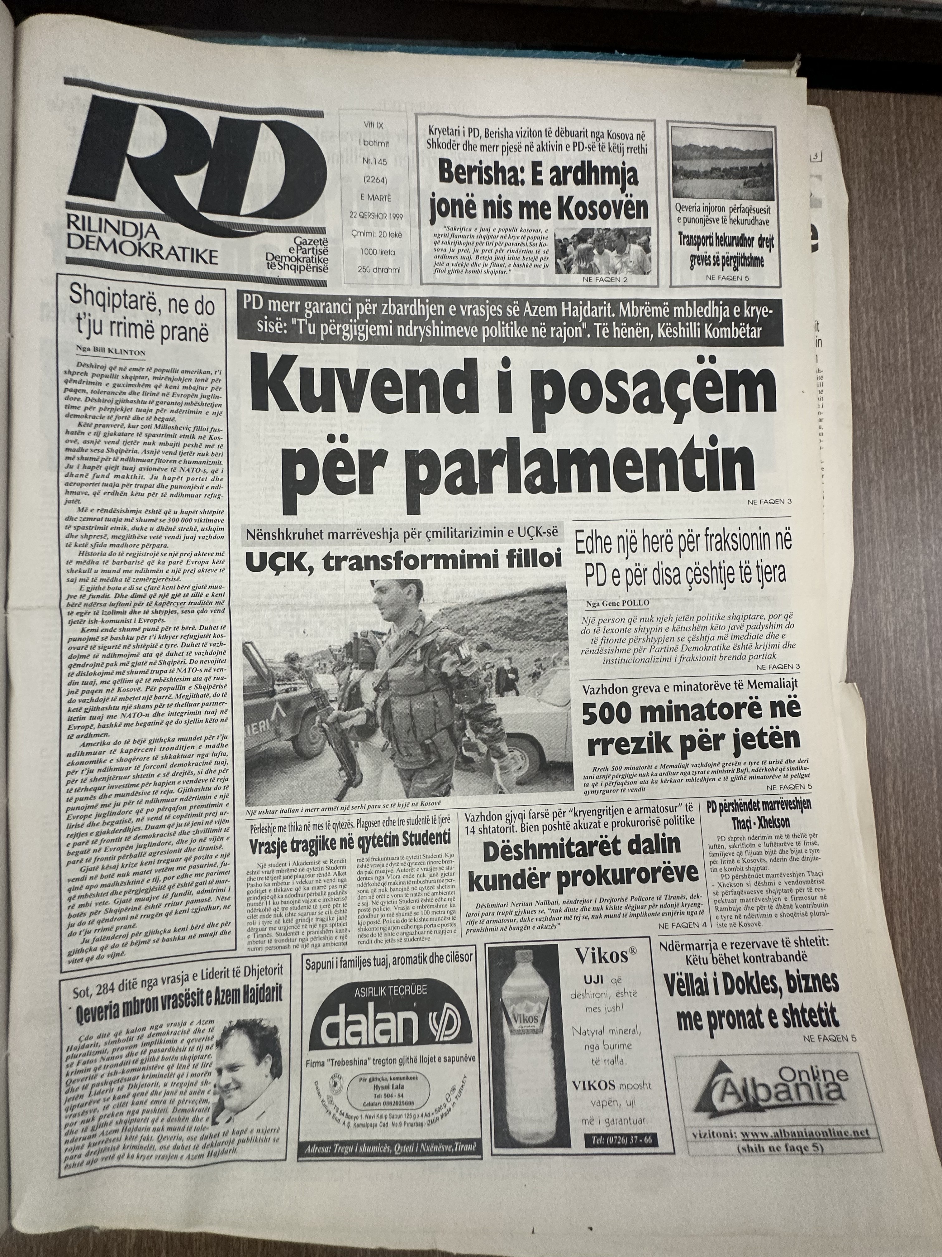 Rilindja Demokratike 1999-06-22