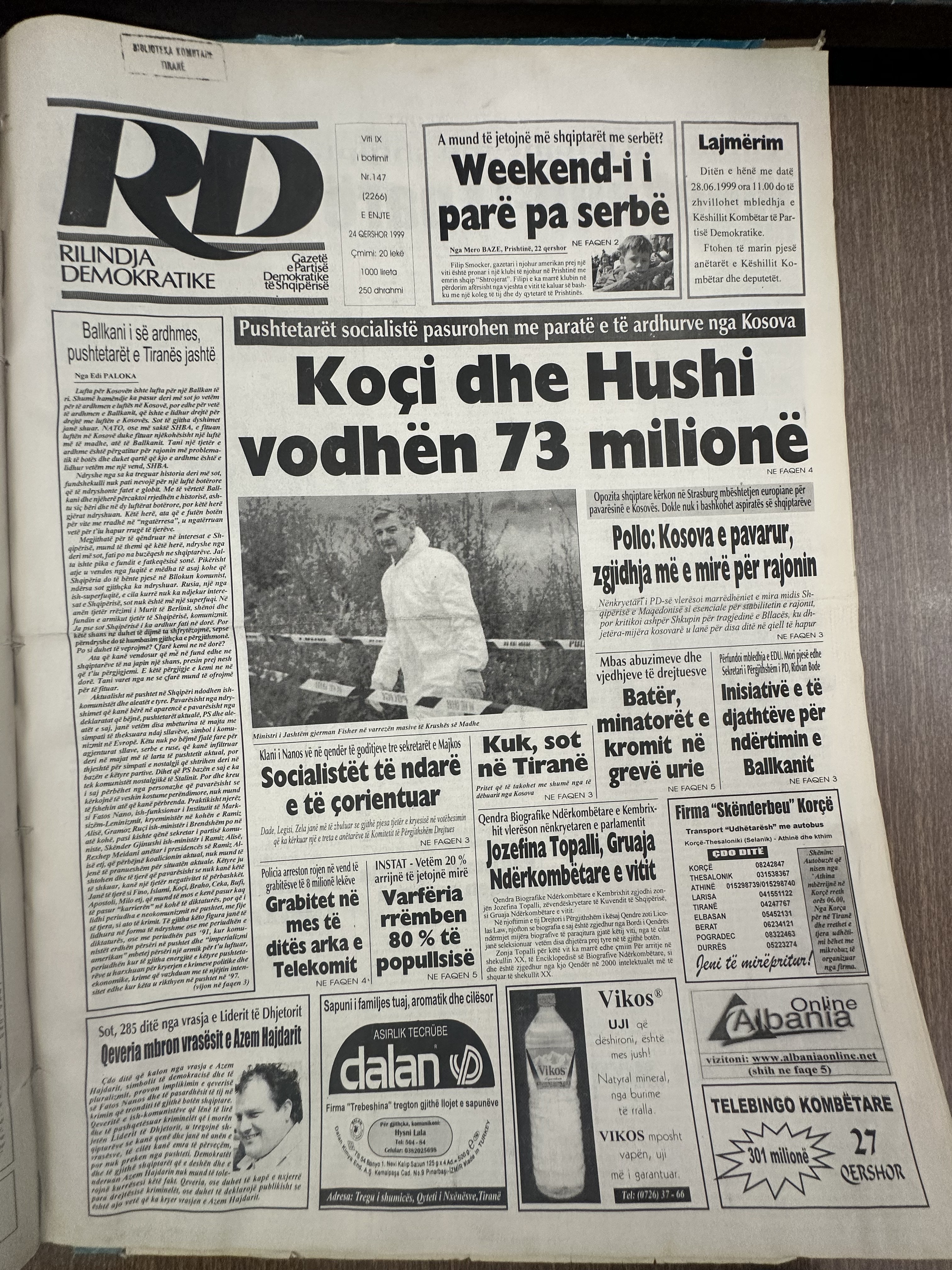Rilindja Demokratike 1999-08-24