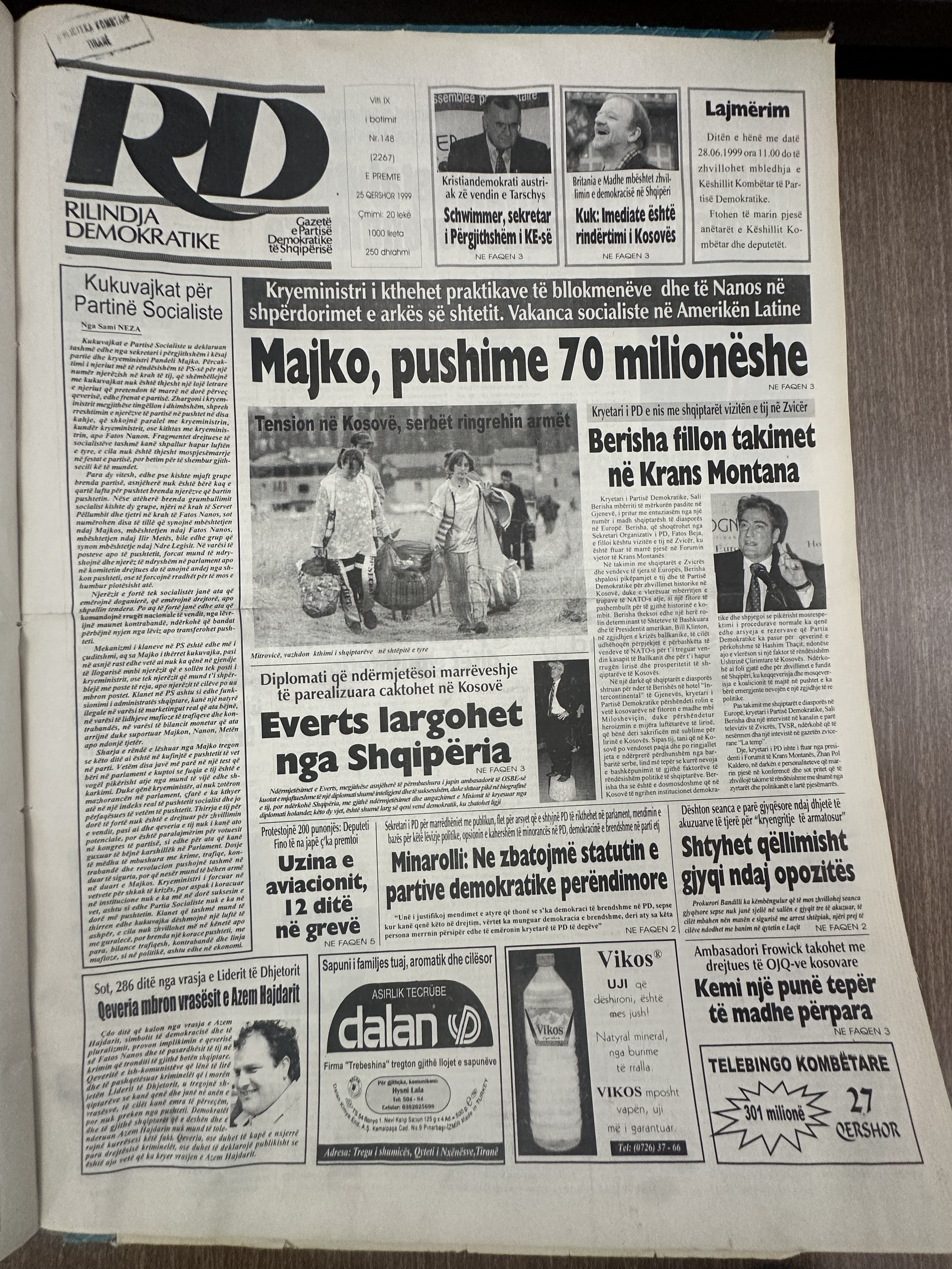 Rilindja Demokratike 1999-06-26