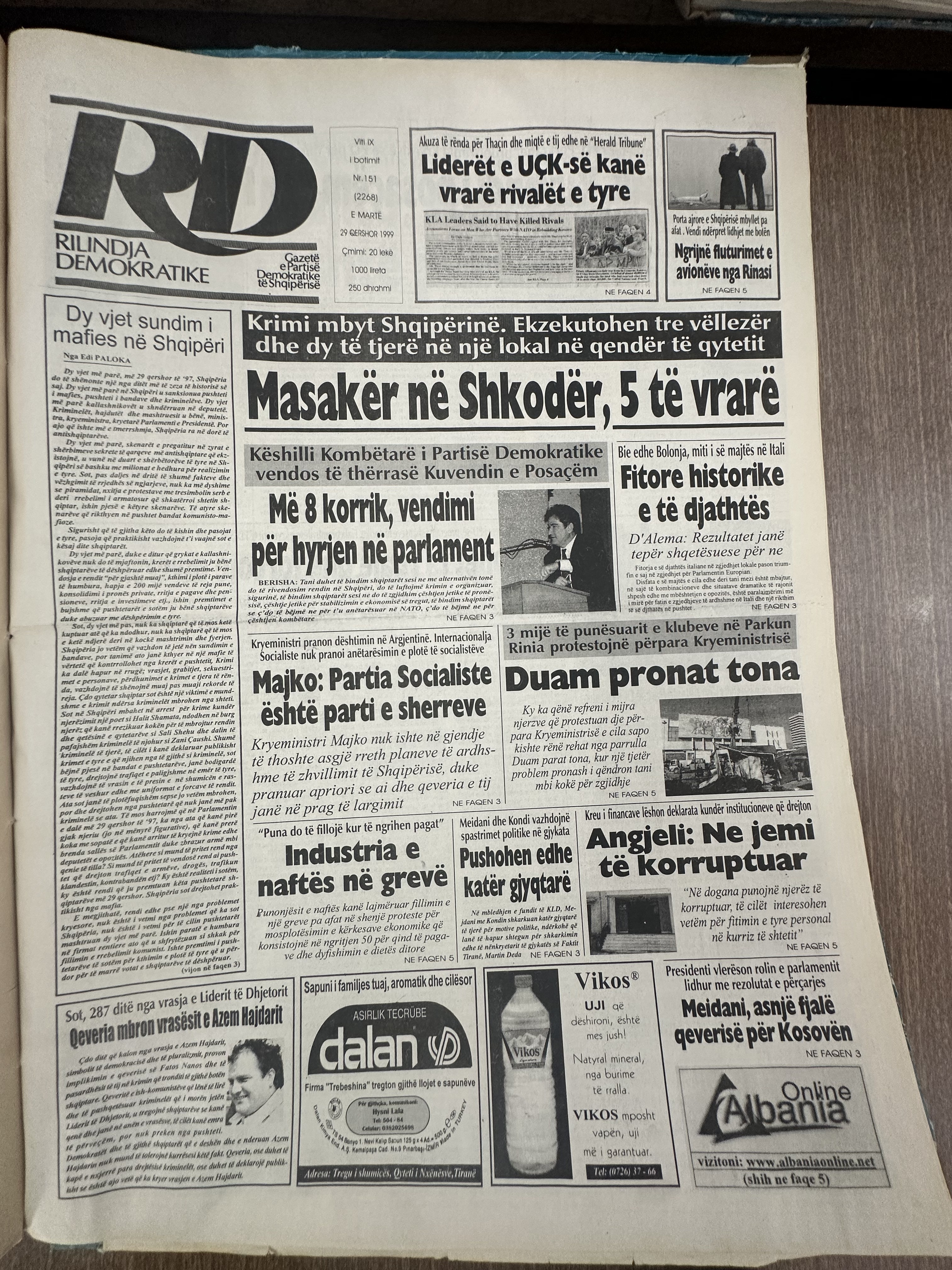 Rilindja Demokratike 1999-06-29