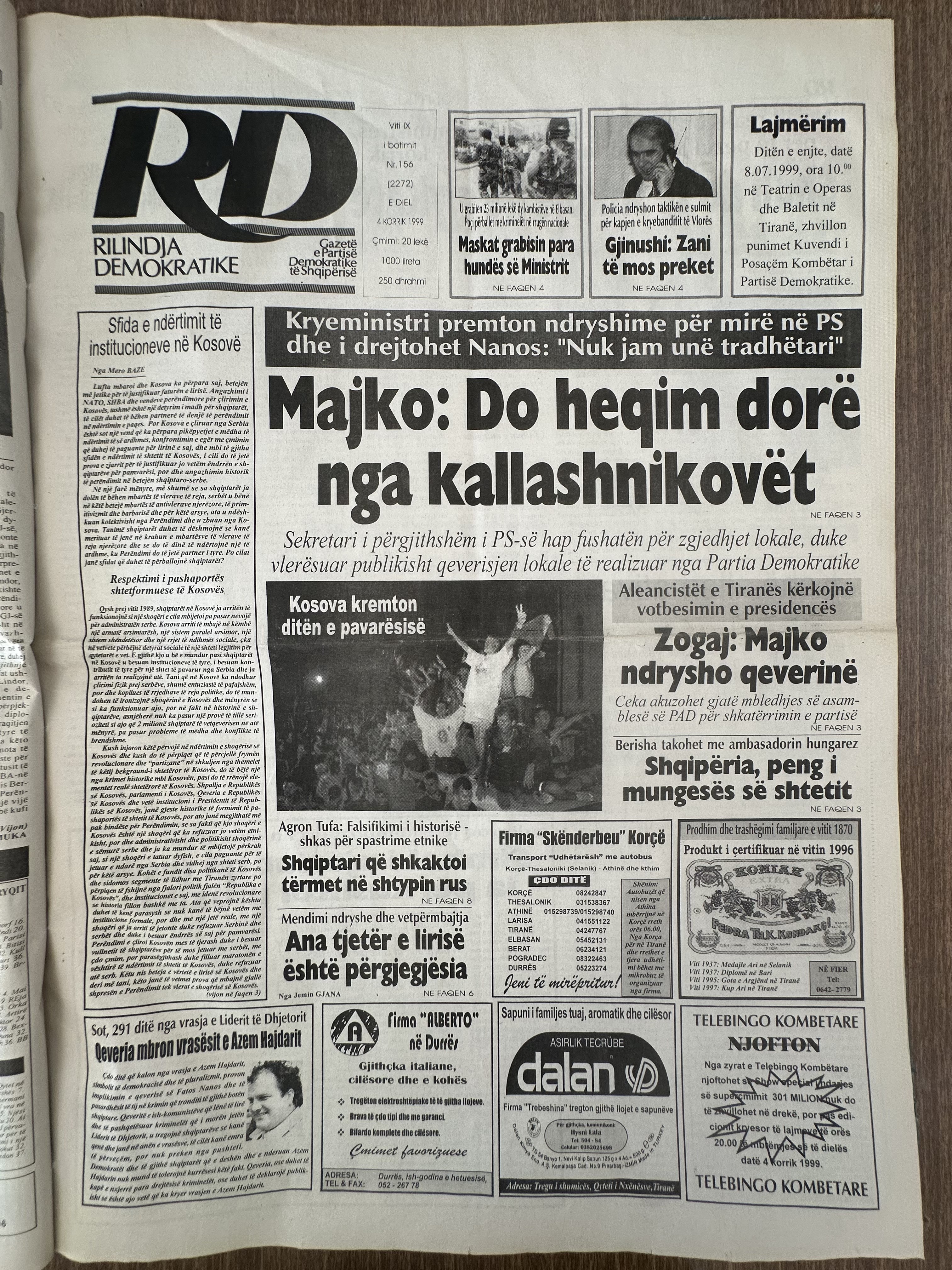 Rilindja Demokratike 1999-07-04