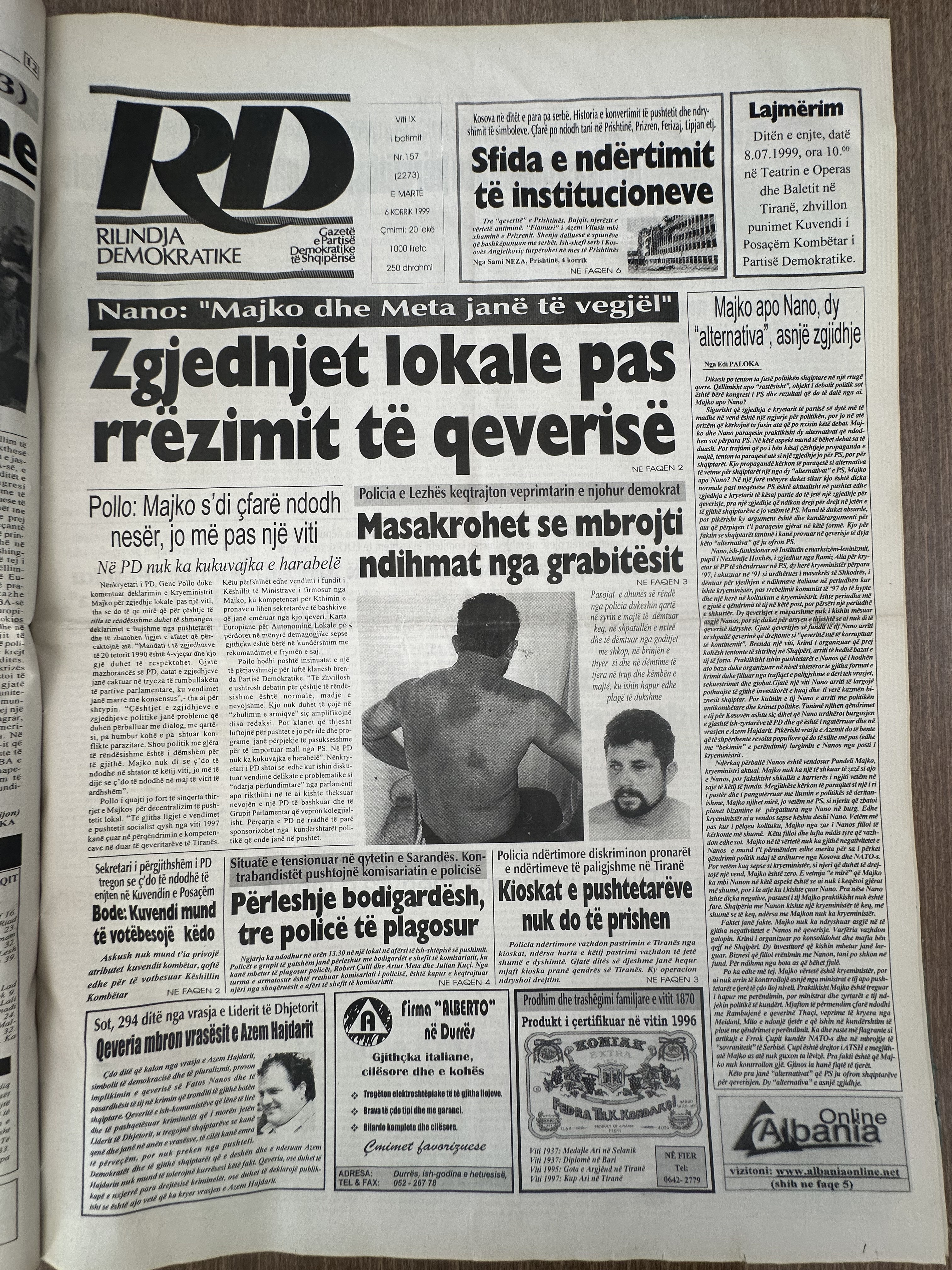 Rilindja Demokratike 1999-07-06