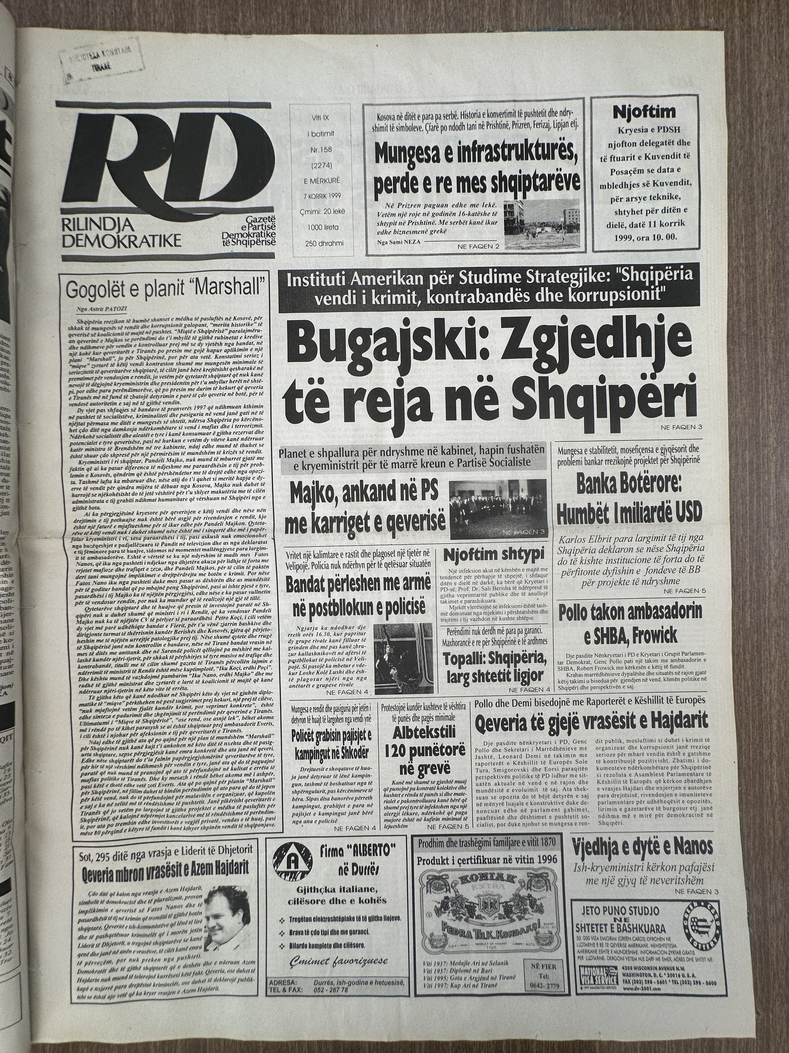 Rilindja Demokratike 1999-07-07