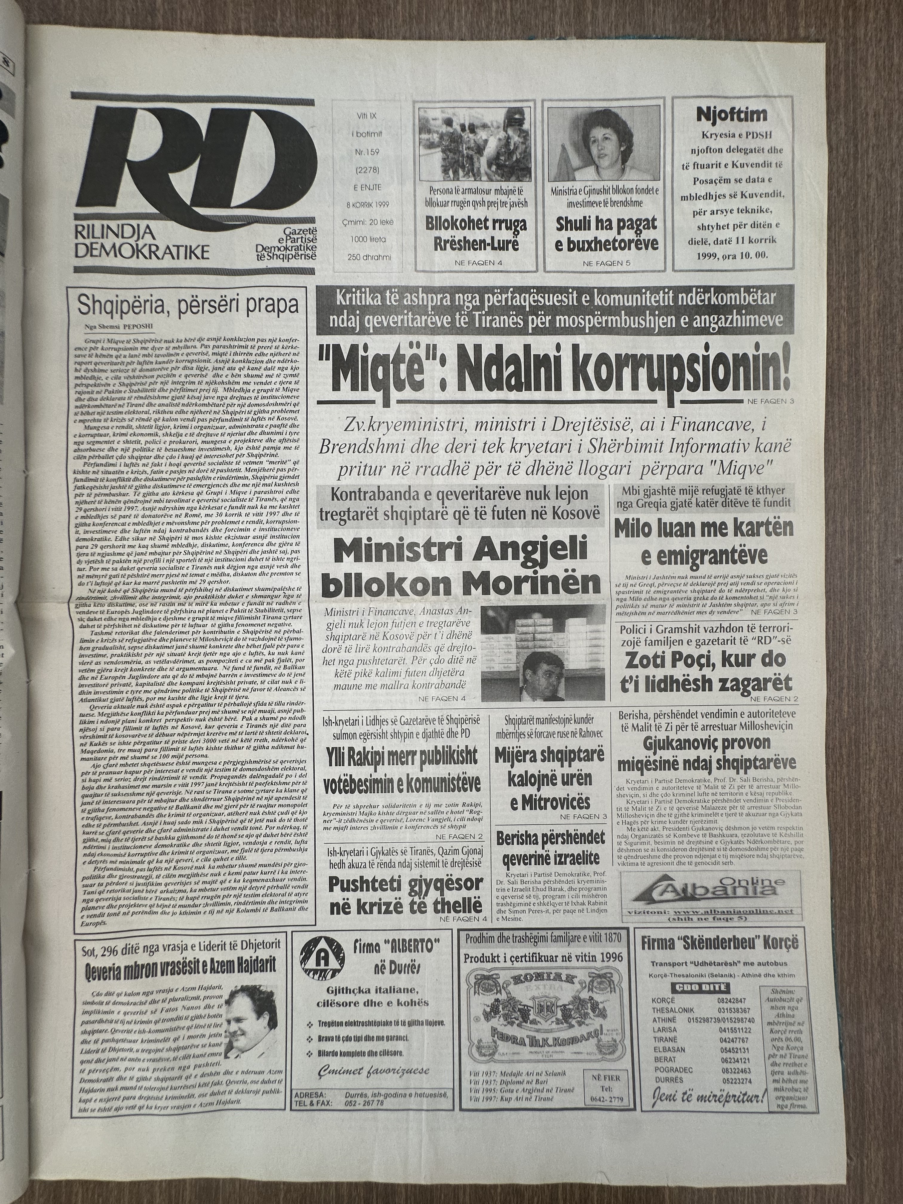 Rilindja Demokratike 1999-07-08