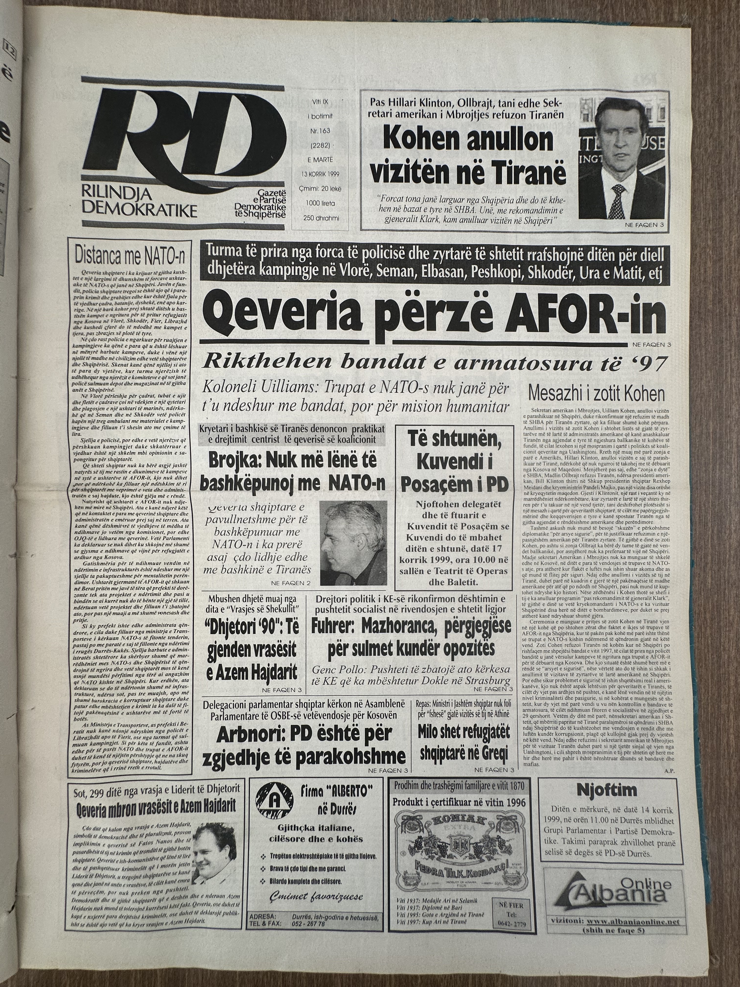 Rilindja Demokratike 1999-11-13