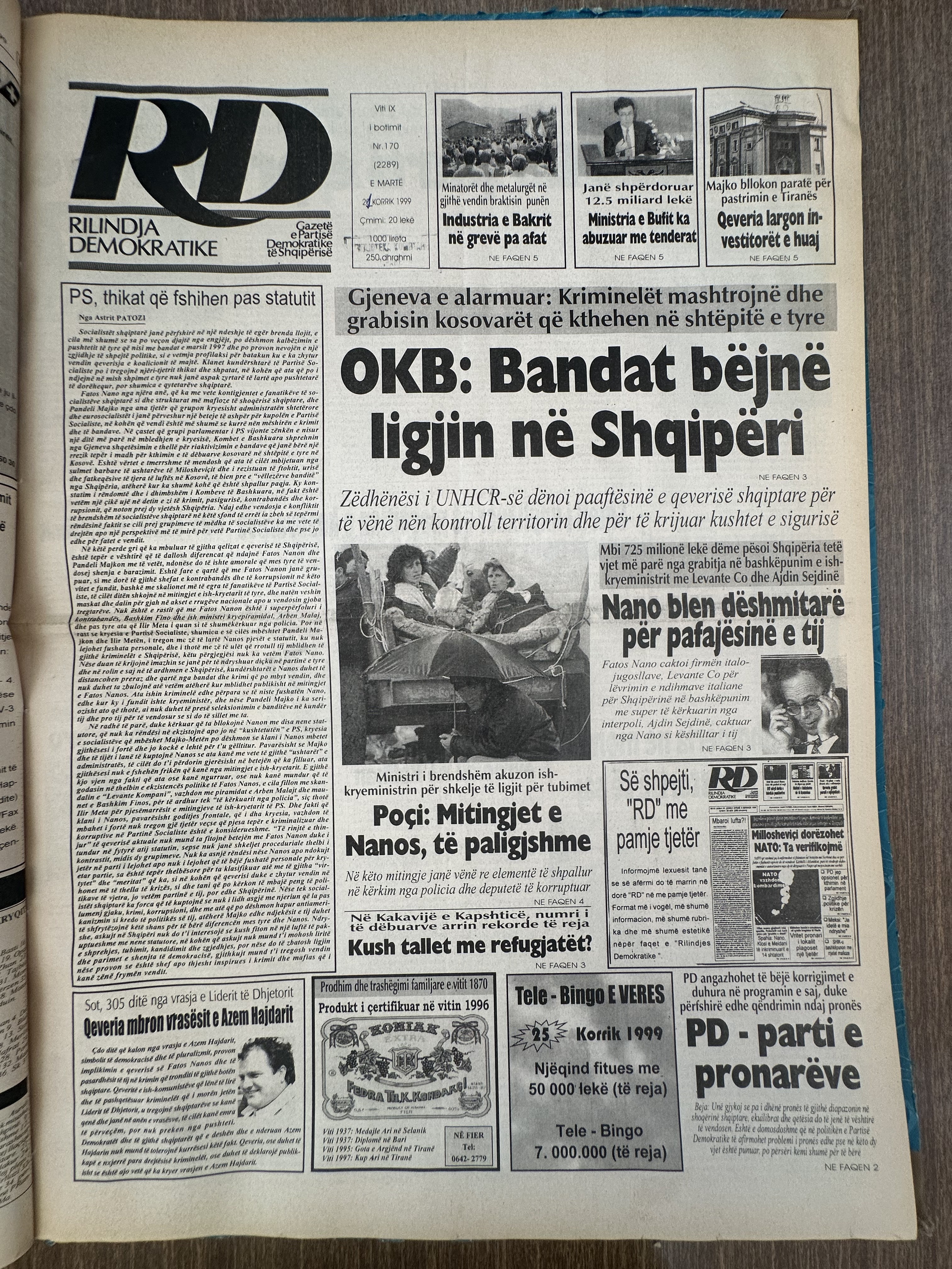 Rilindja Demokratike 1999-07-24