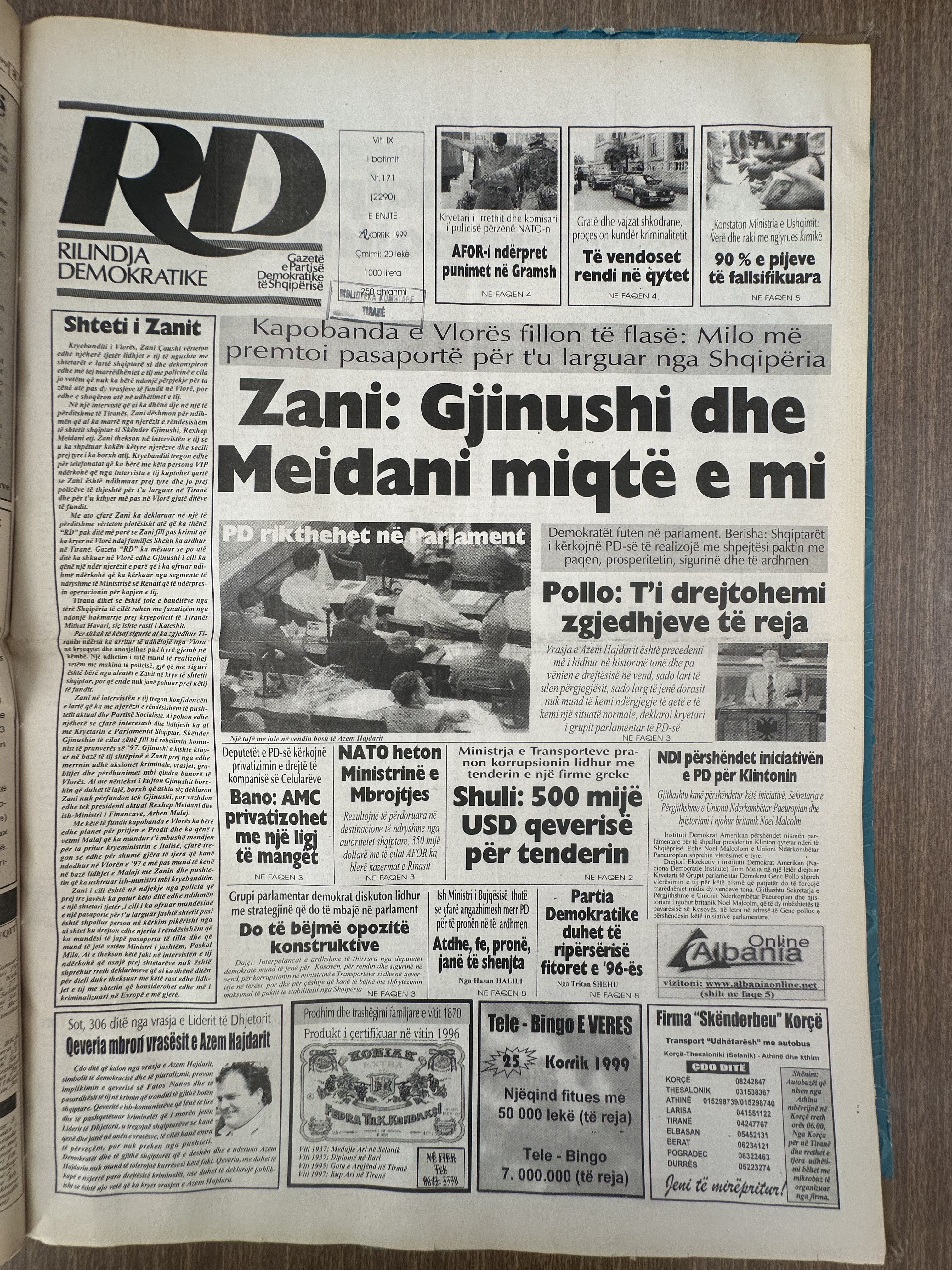 Rilindja Demokratike 1999-07-20