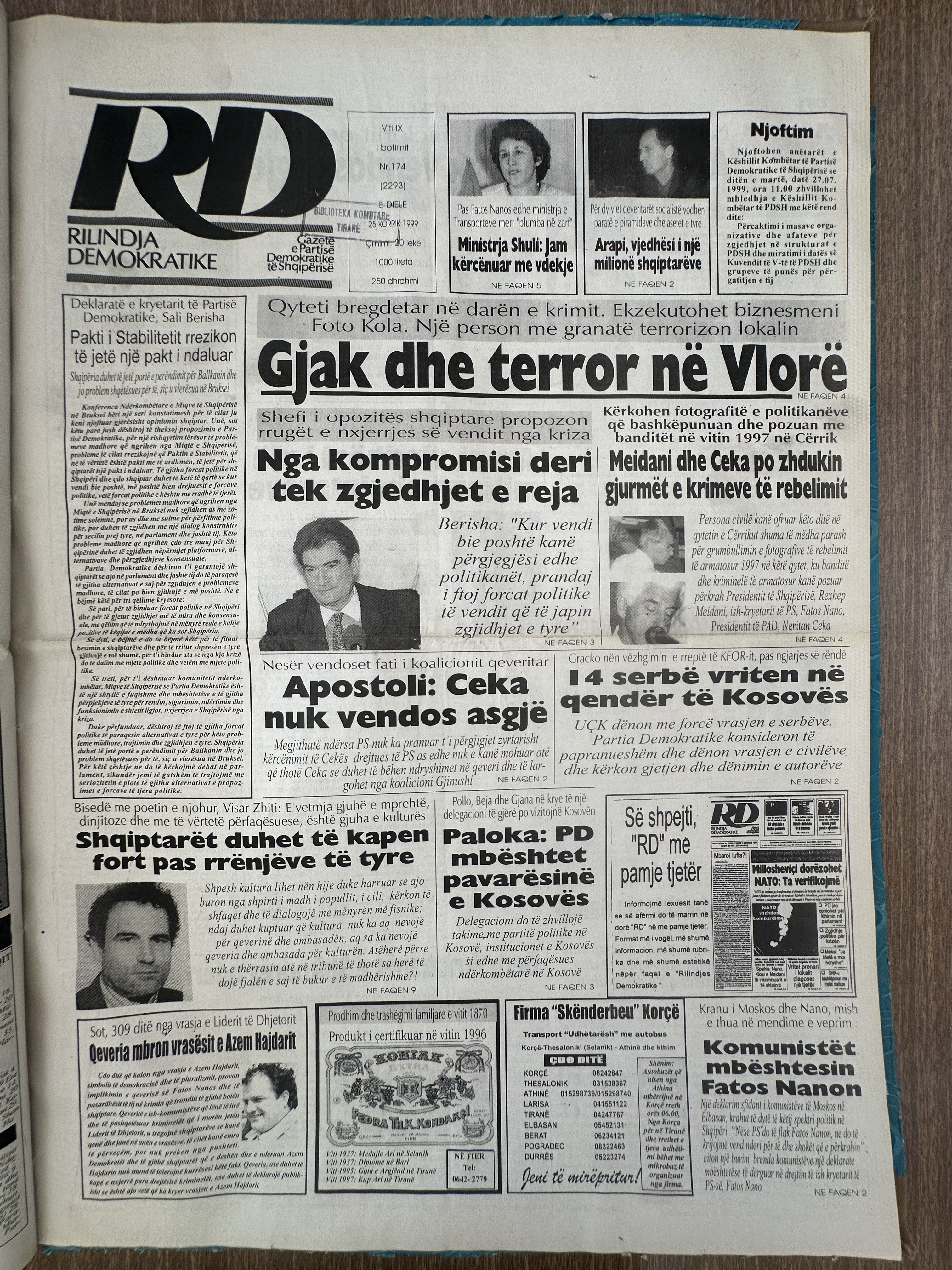 Rilindja Demokratike 1999-07-26