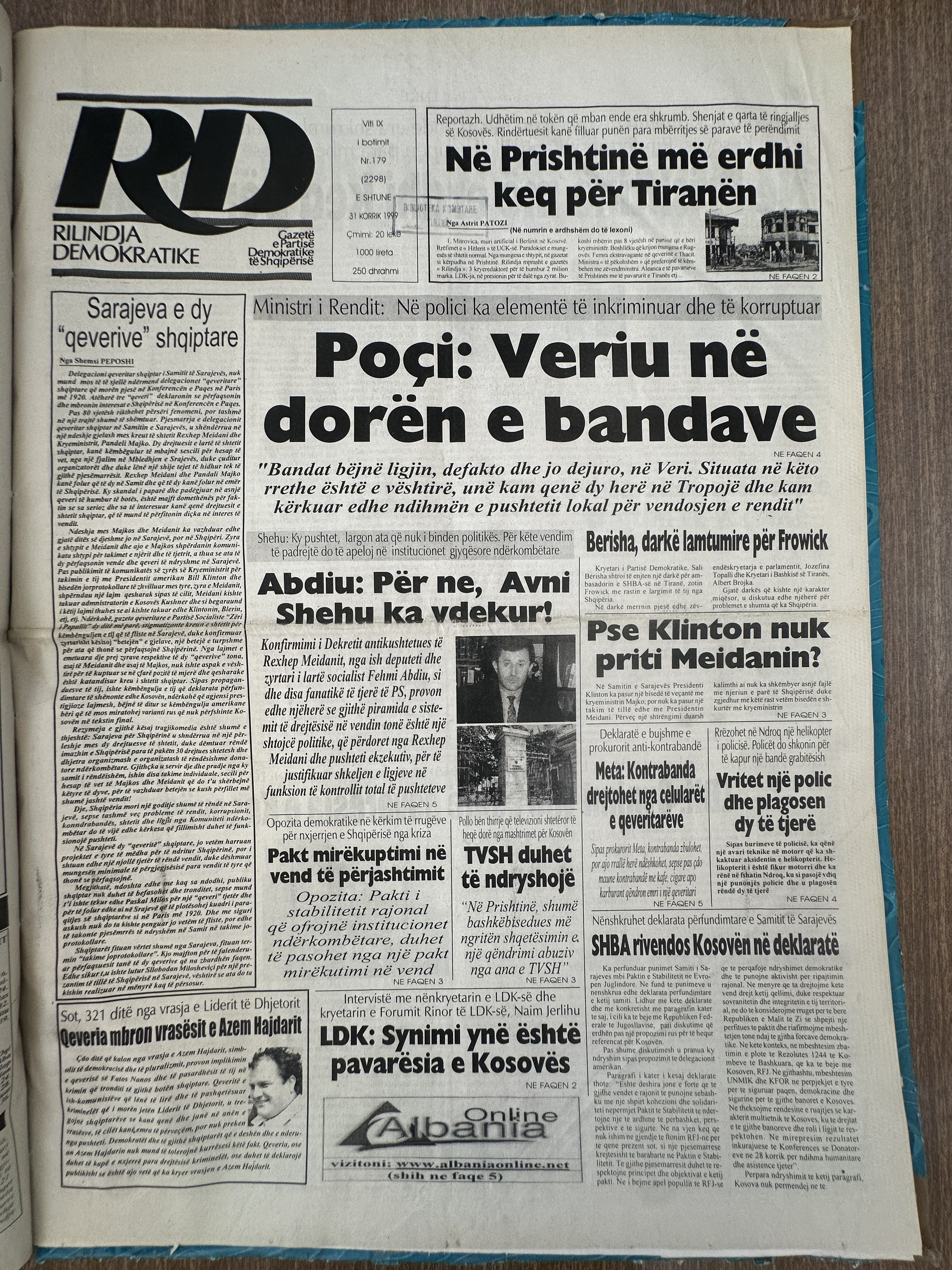 Rilindja Demokratike 1999-07-31