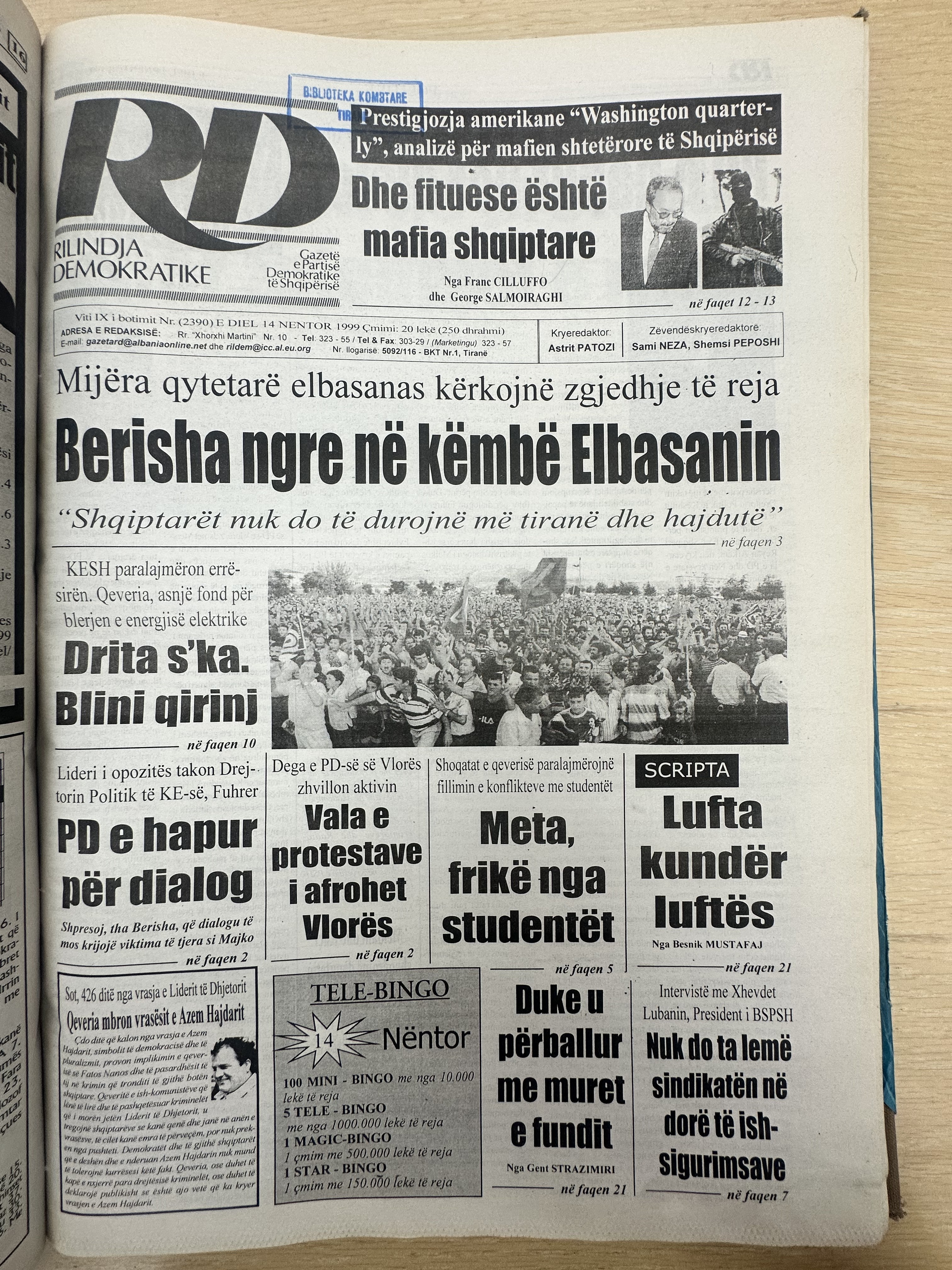 Rilindja Demokratike 2001-07-30