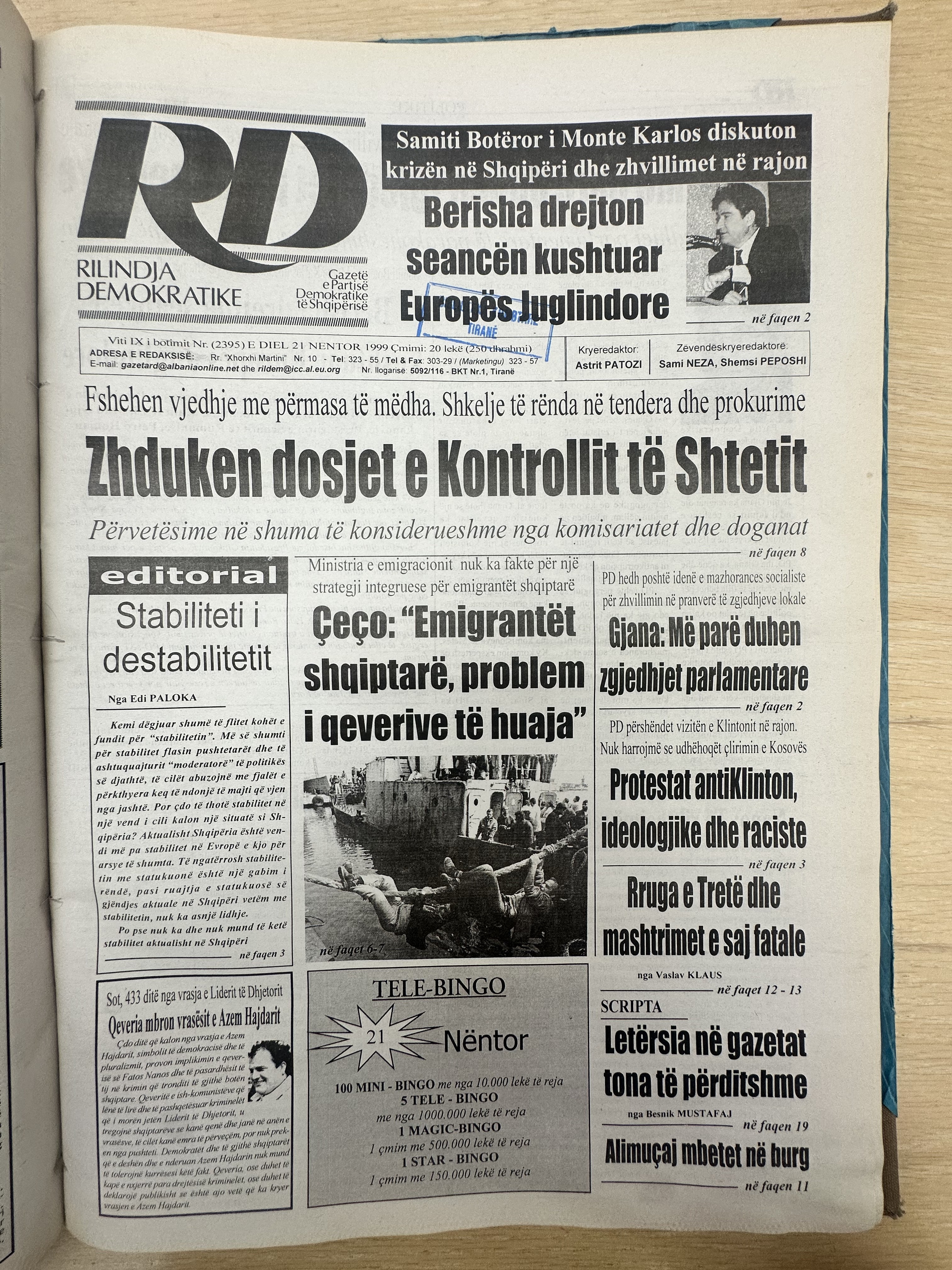 Rilindja Demokratike 1999-11-21