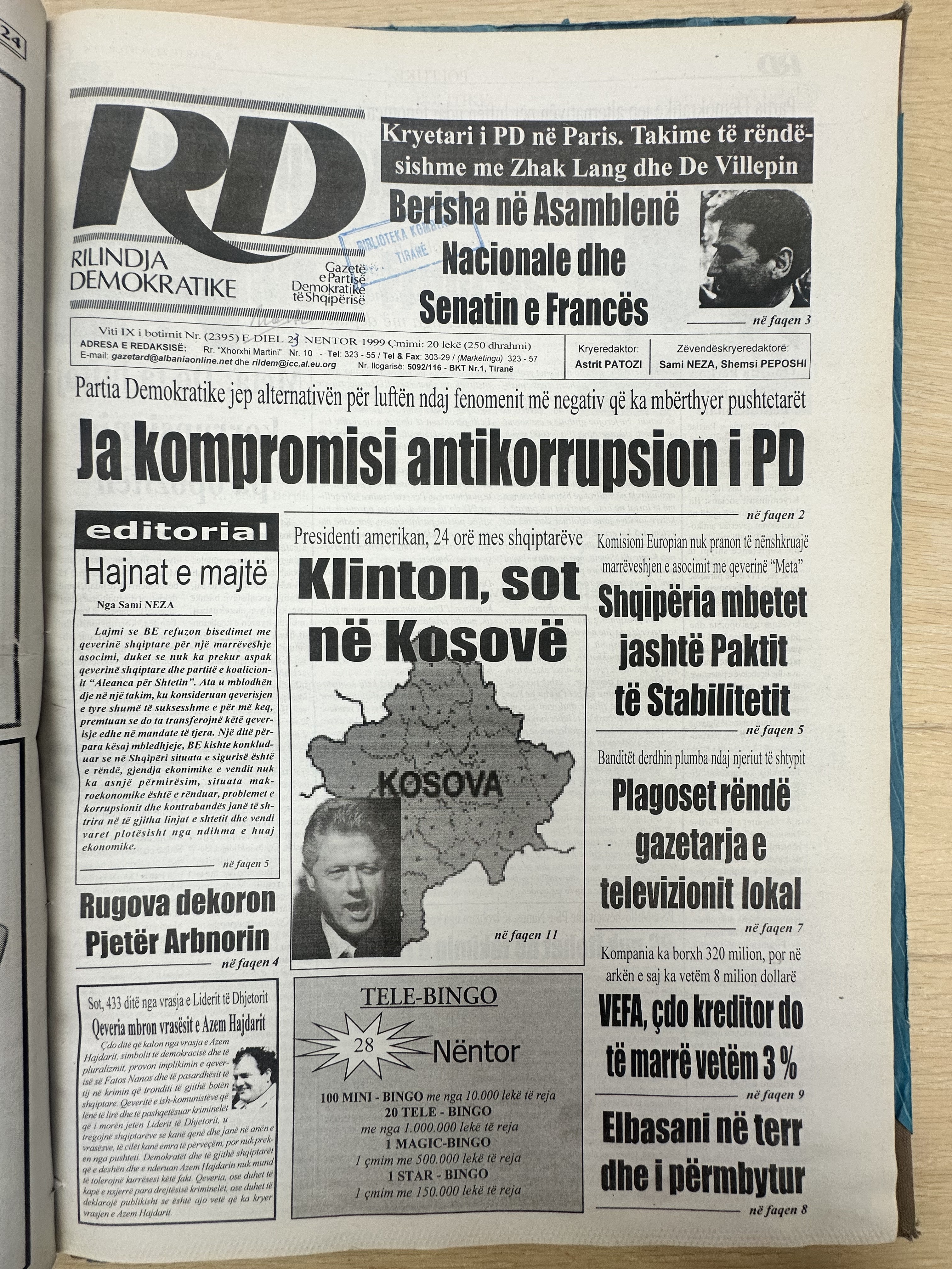 Rilindja Demokratike 1999-01-03