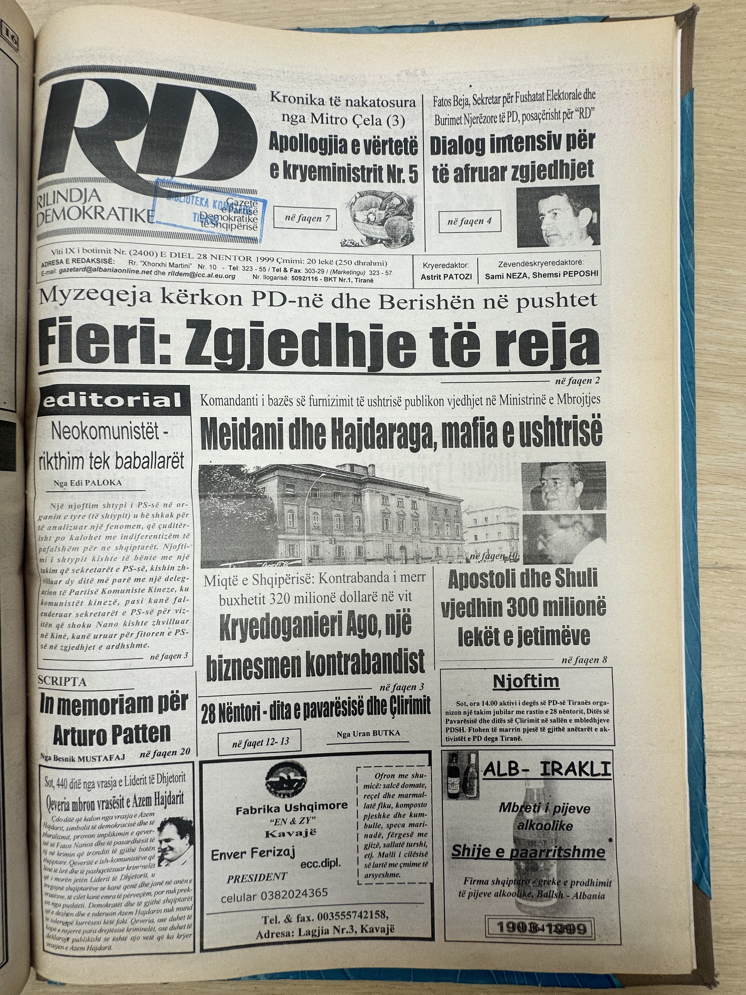 Rilindja Demokratike 1999-10-28