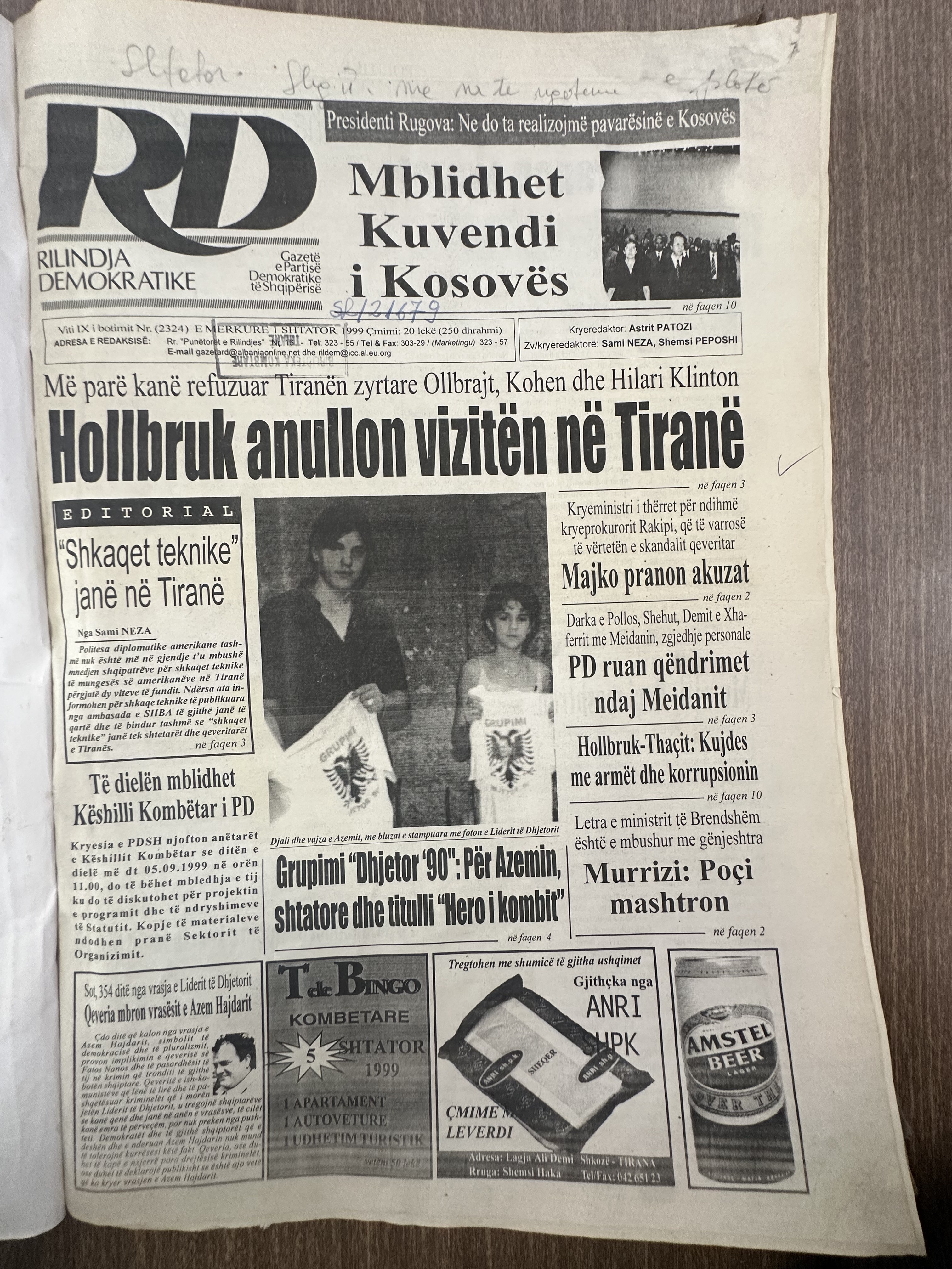 Rilindja Demokratike 1999-09-06