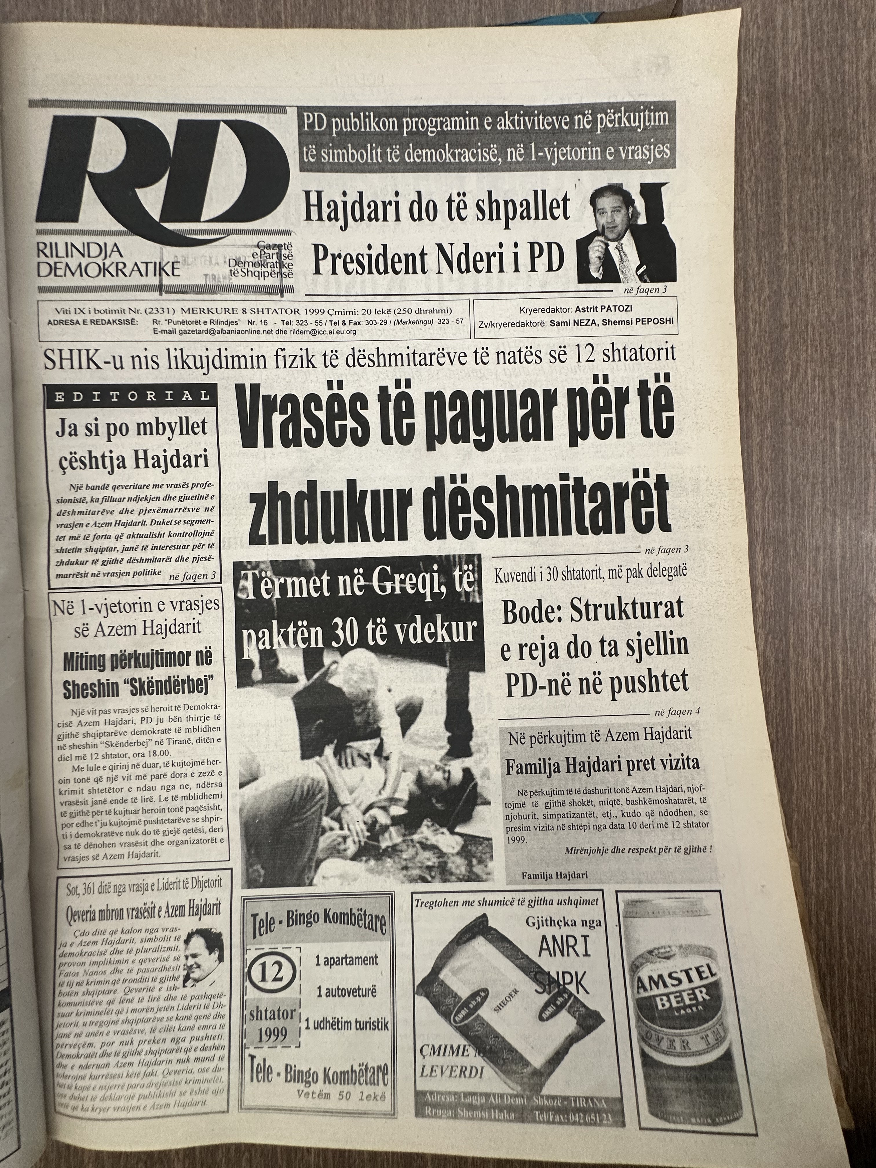 Rilindja Demokratike 1999-09-08