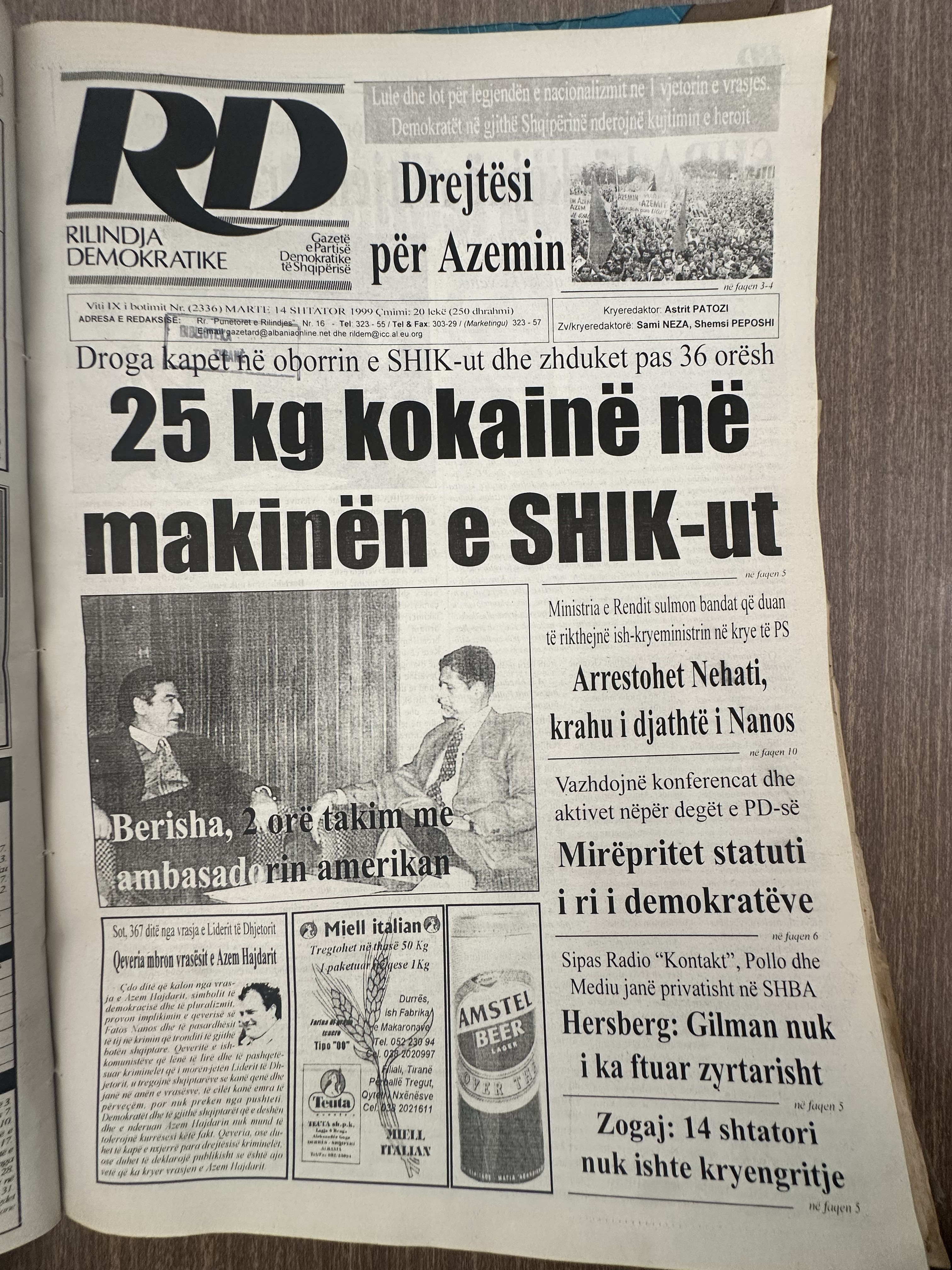 Rilindja Demokratike 1999-11-08