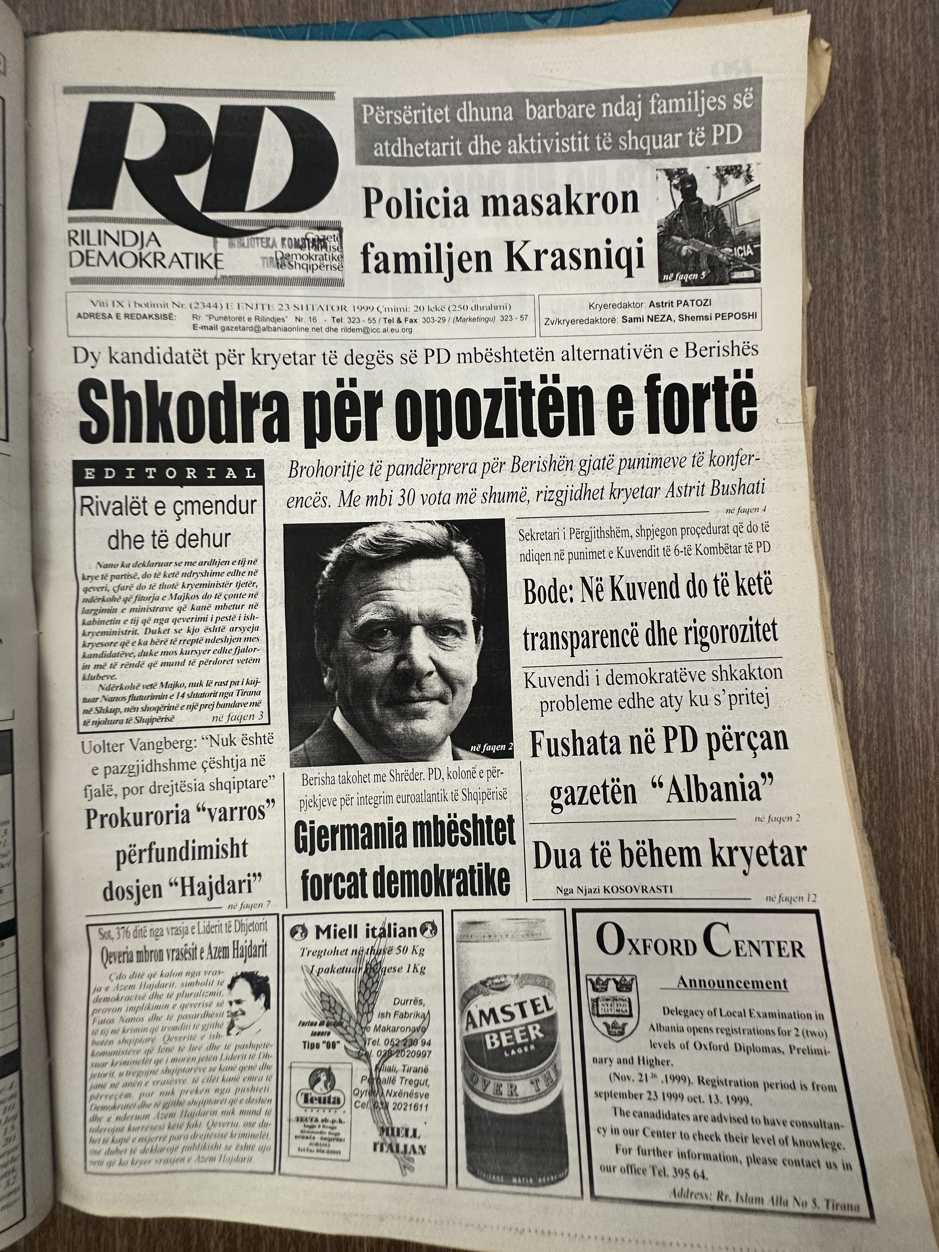 Rilindja Demokratike 1999-09-23