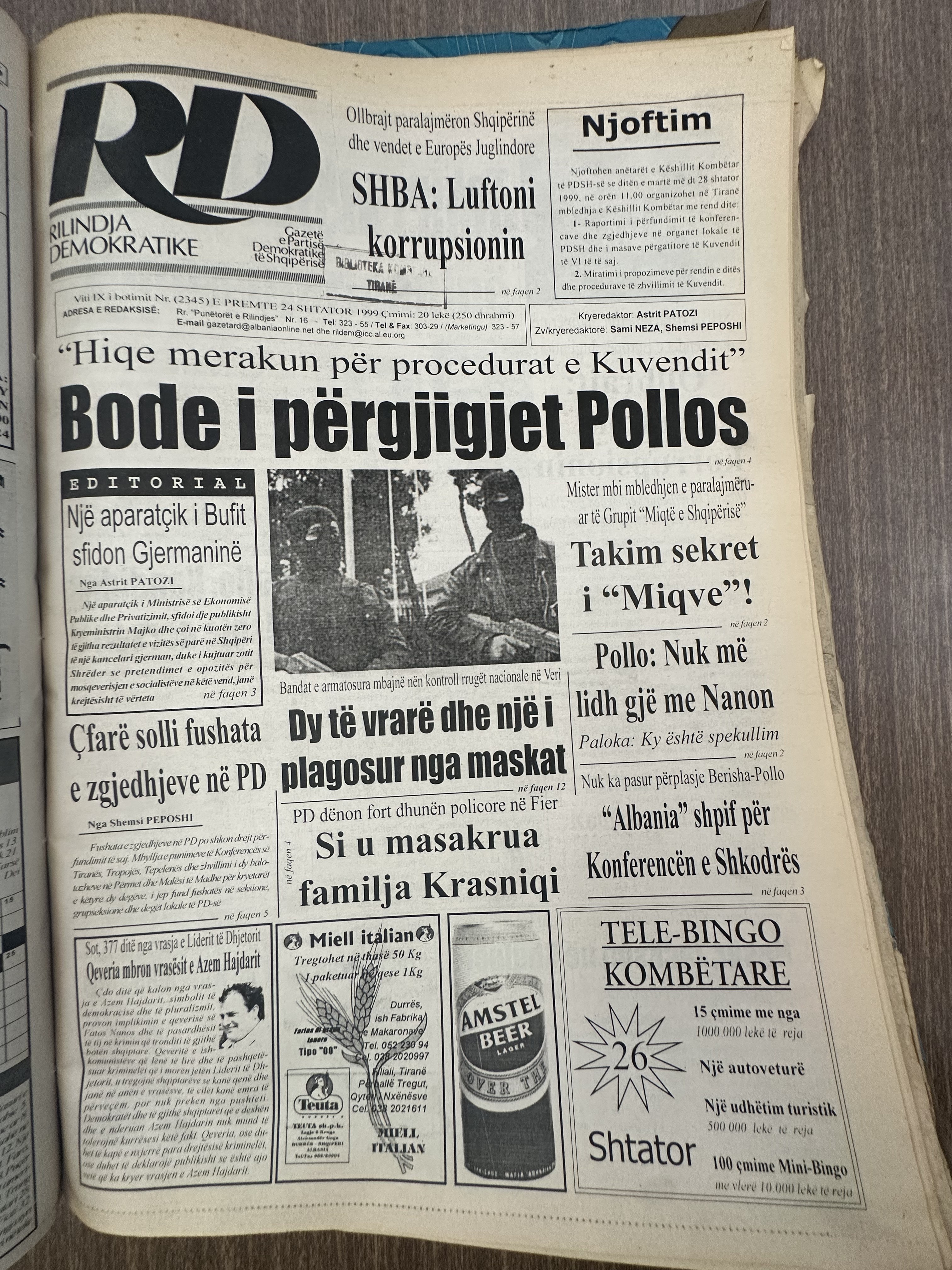 Rilindja Demokratike 1999-09-24