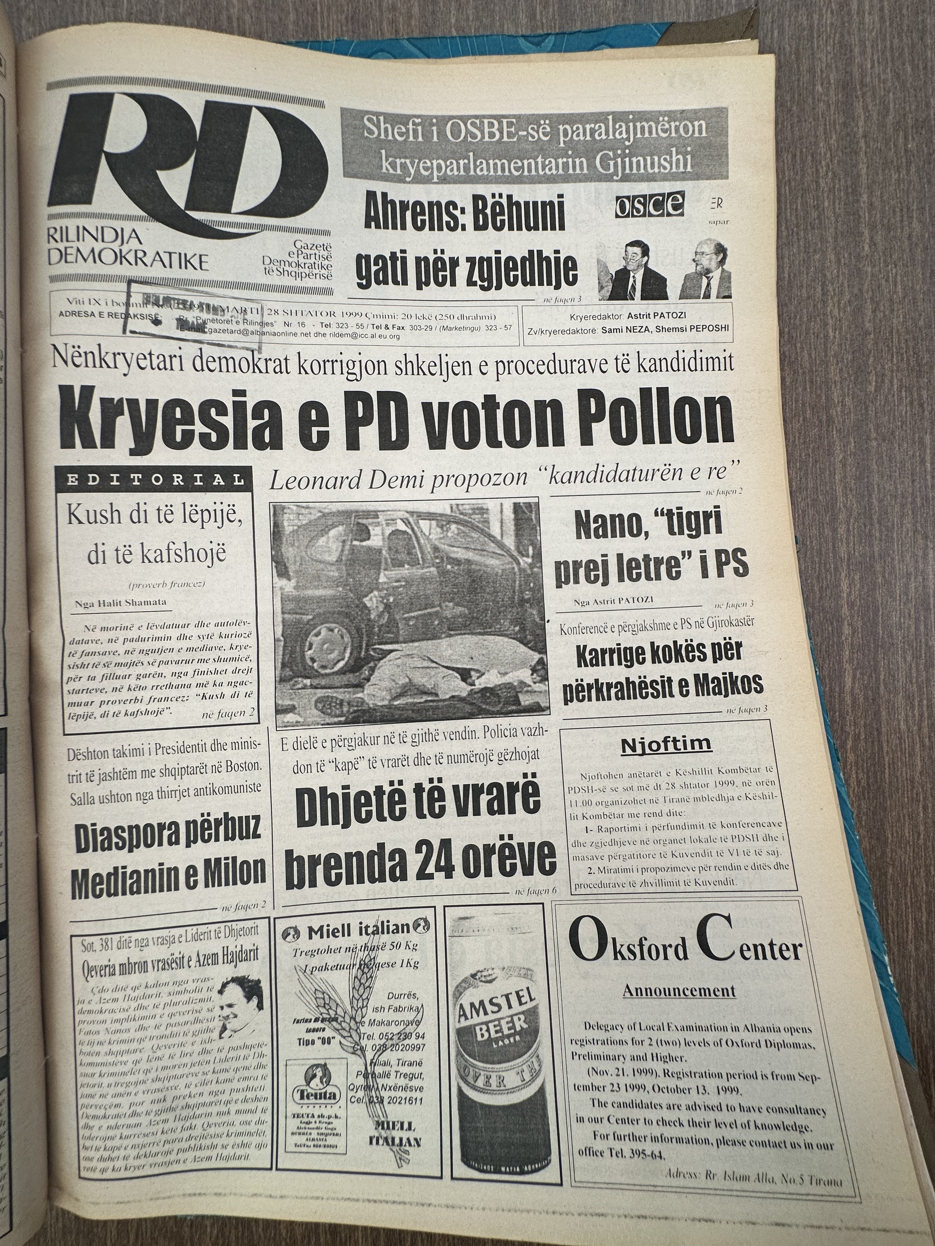 Rilindja Demokratike 1999-09-28