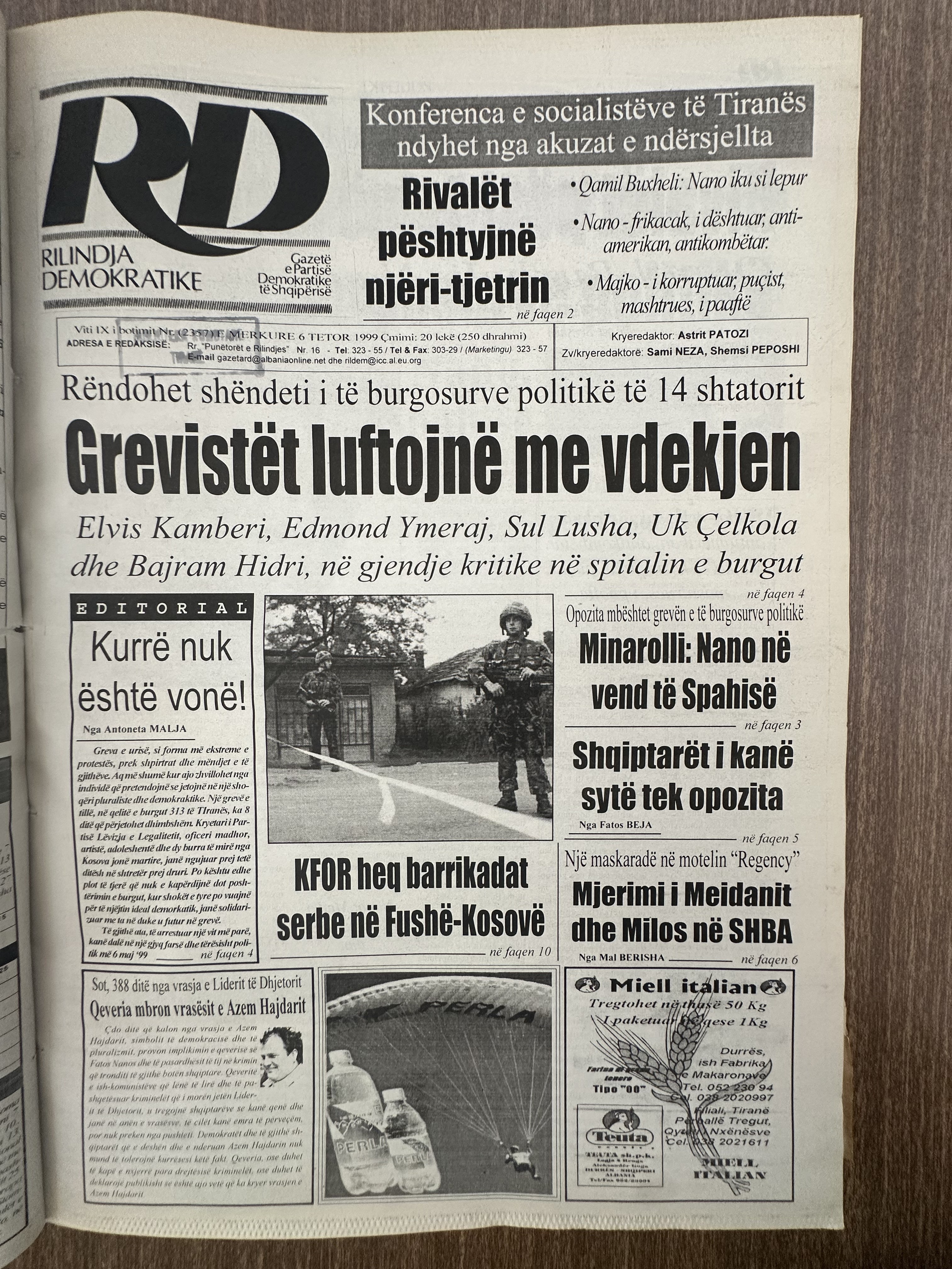 Rilindja Demokratike 1999-10-06