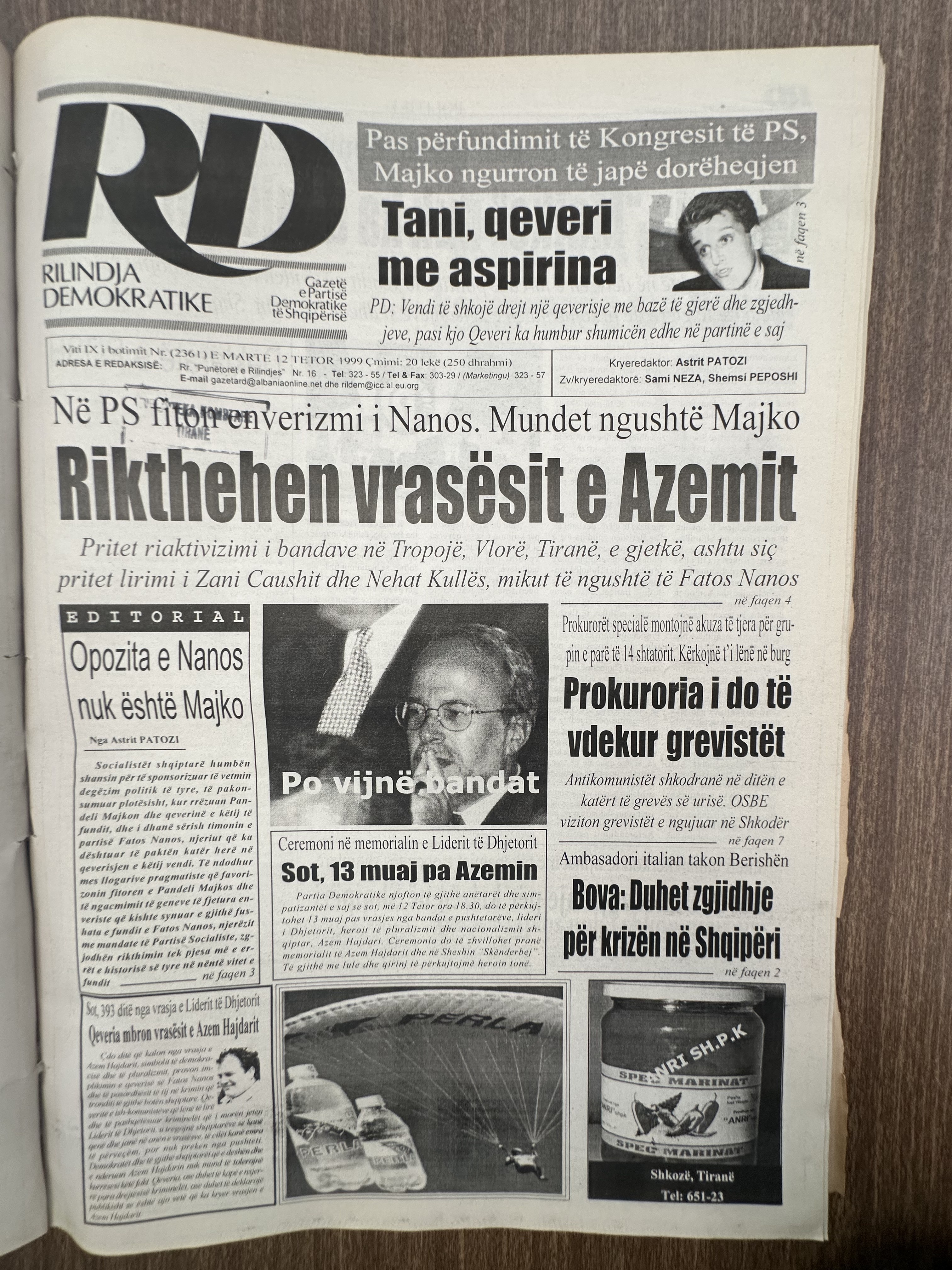 Rilindja Demokratike 1999-01-12