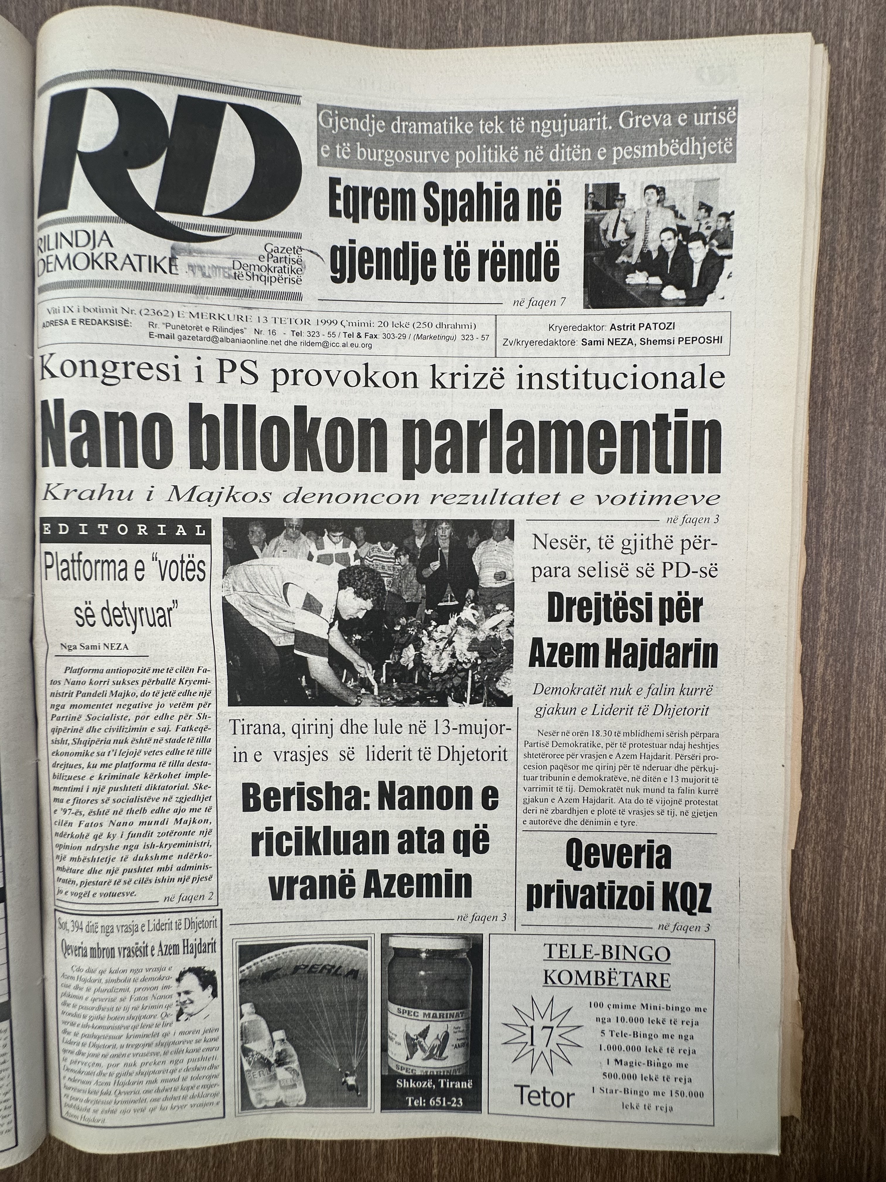 Rilindja Demokratike 1998-10-13