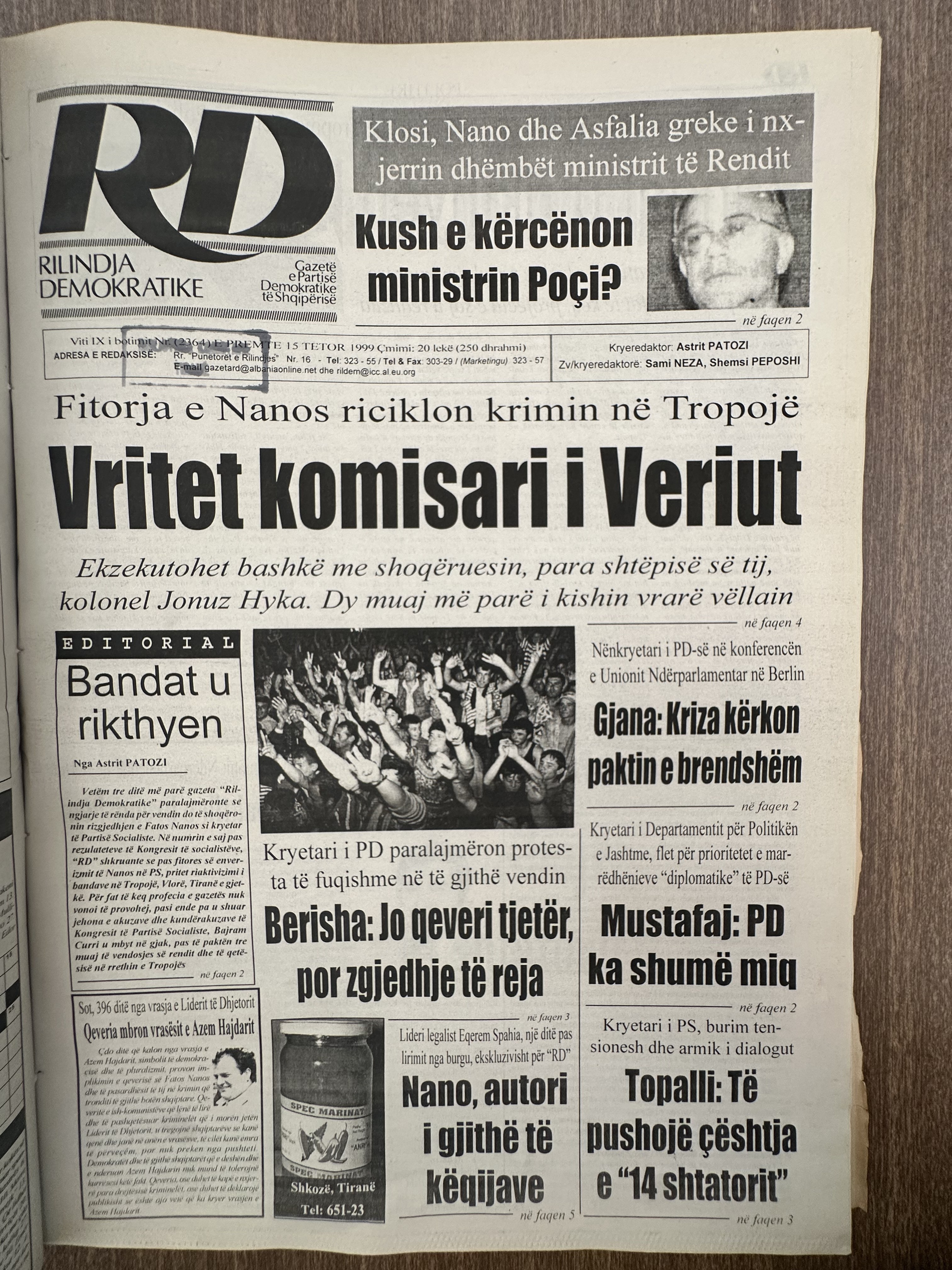 Rilindja Demokratike 2003-12-01