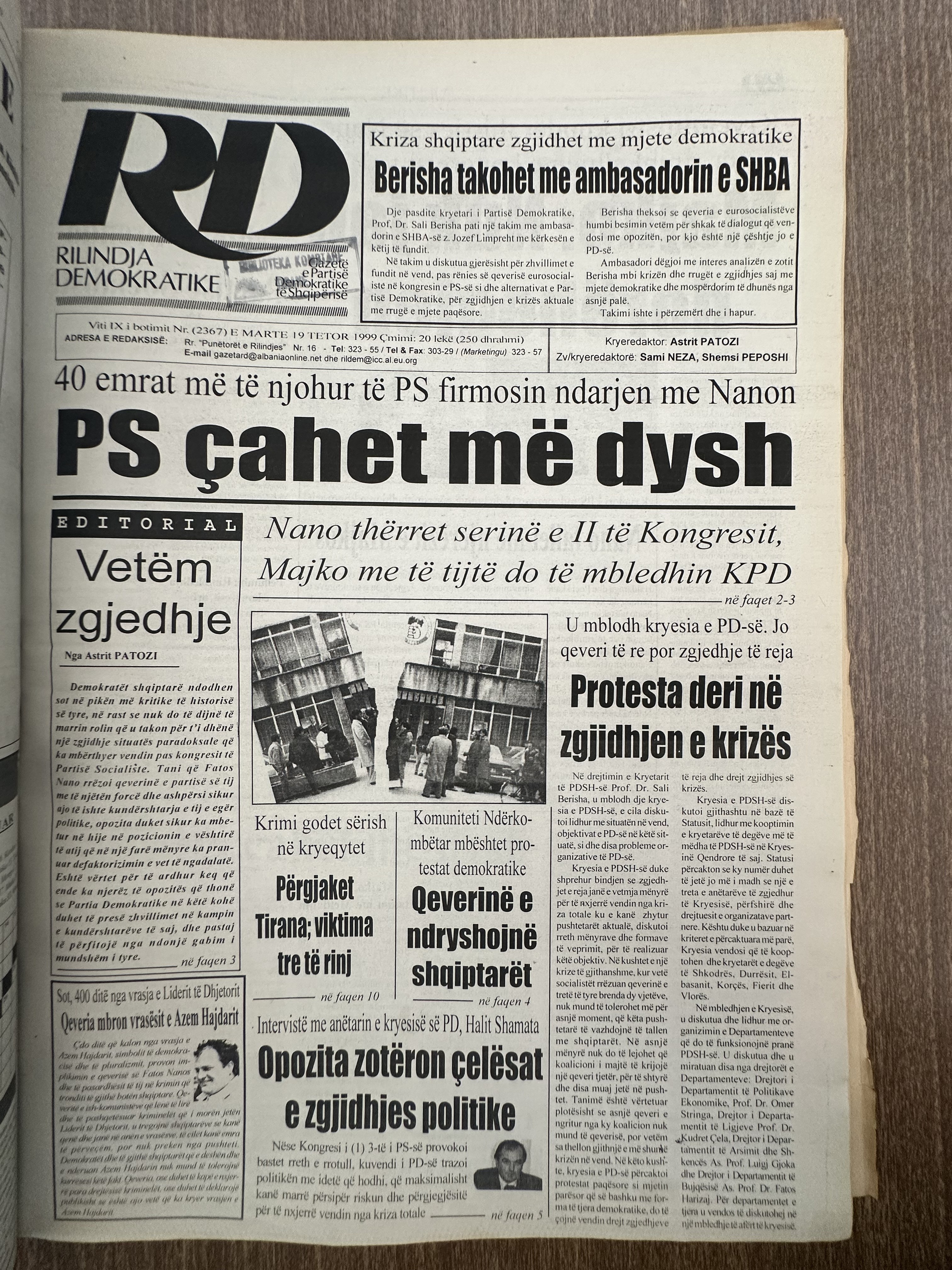Rilindja Demokratike 1999-10-19
