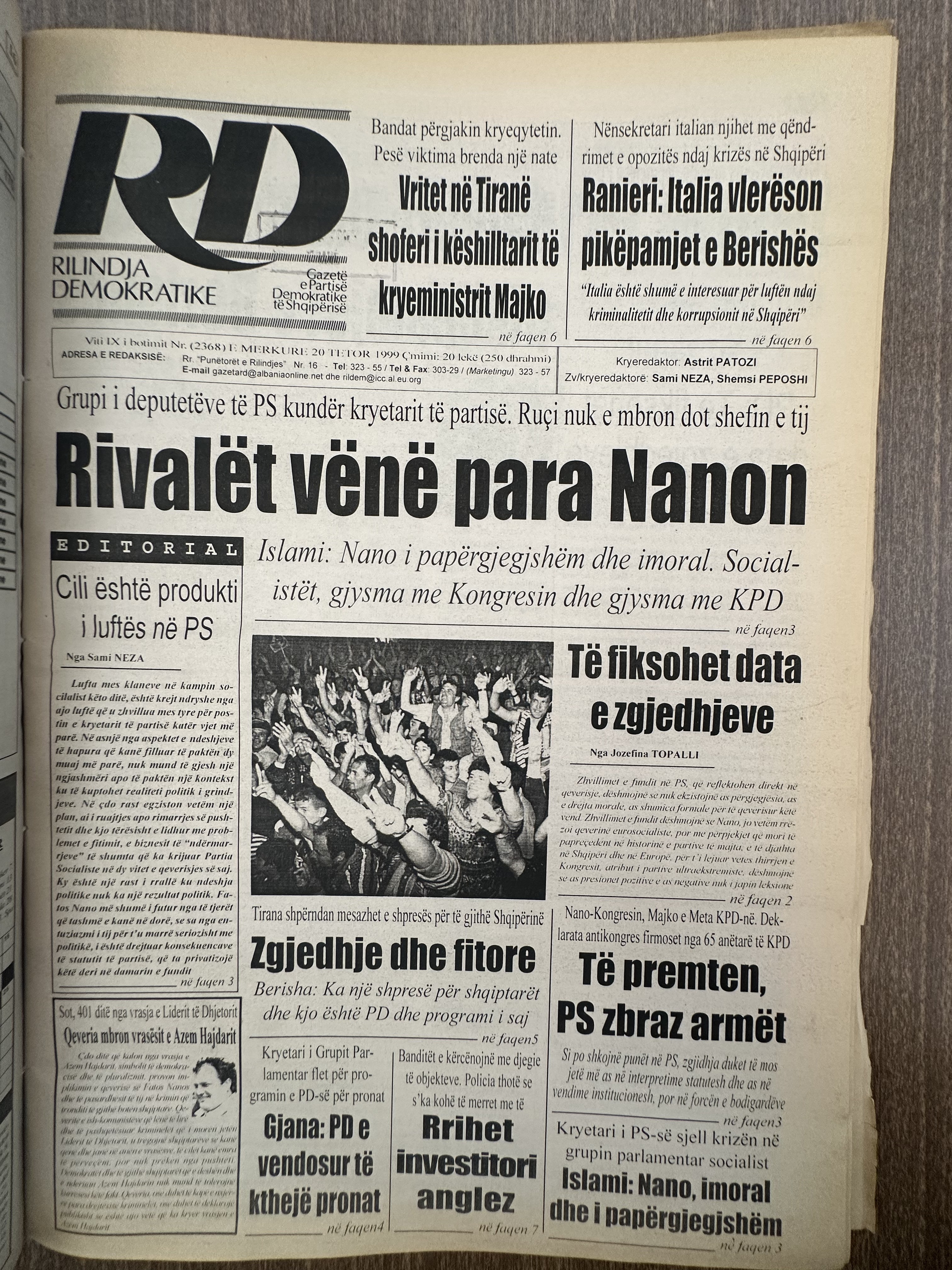 Rilindja Demokratike 1999-10-20