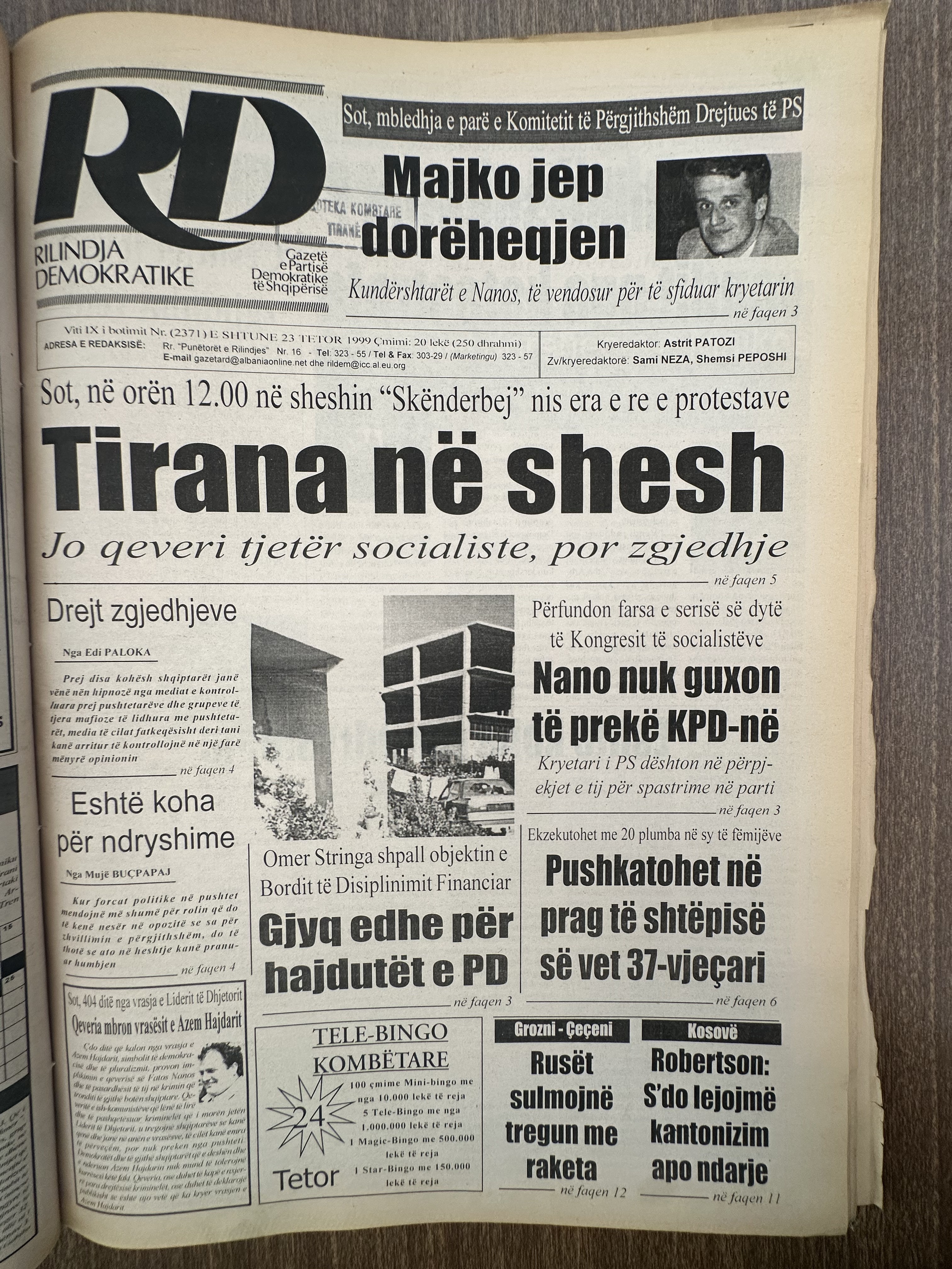 Rilindja Demokratike 1999-10-23